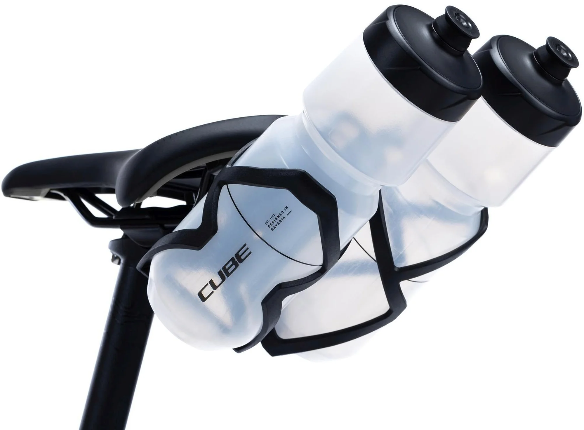 ACID BOTTLE CAGE SILINK MATT BLACK/GLOSSY BLACK - Image 2