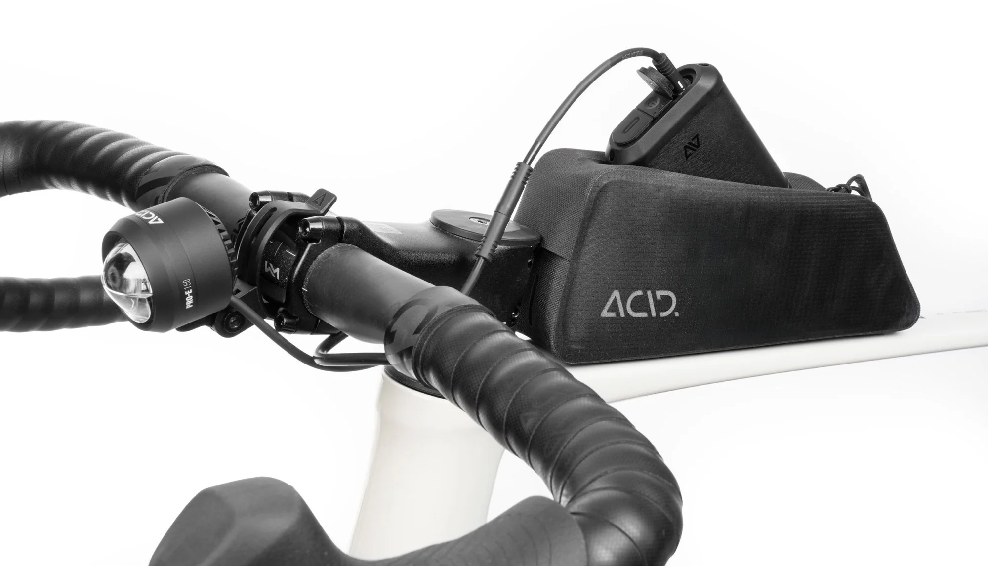 ACID E-BIKE KOPLAMP PRO-E 150 + POWERBANK GRIJS - Image 6