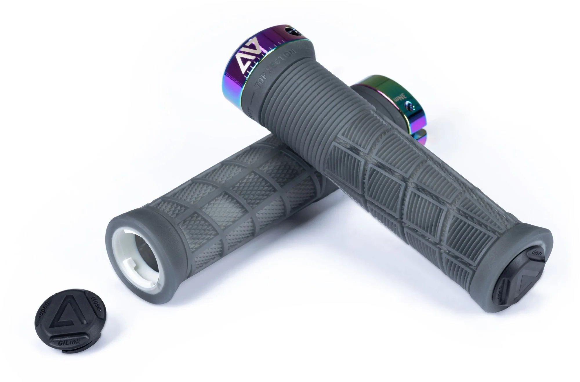 ACID Grips Disrupt Translucent Black/Oil Slick - Image 2