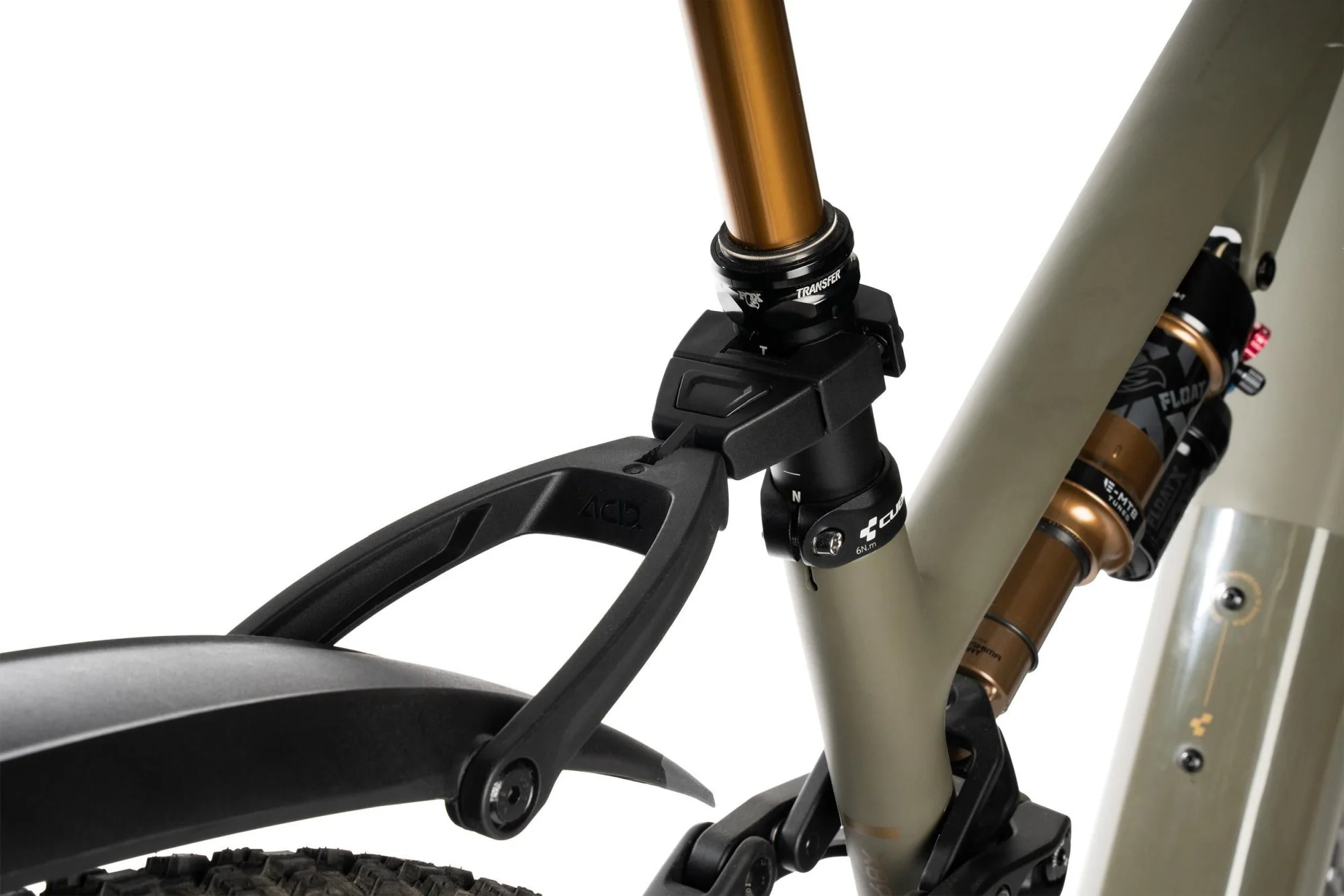 ACID MUDGUARD VANE PRO 27.5-29 INCH CLICK REAR BLACK/GREY - Image 4