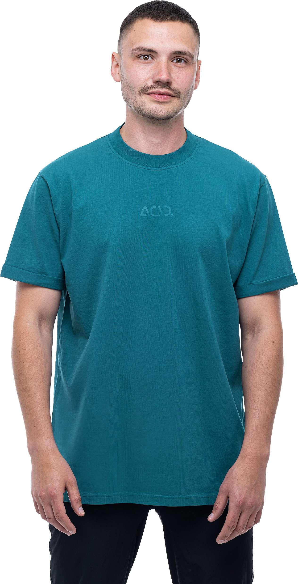 ACID ORGANIC T-SHIRT CLASSIC LOGO BLUE - Image 3