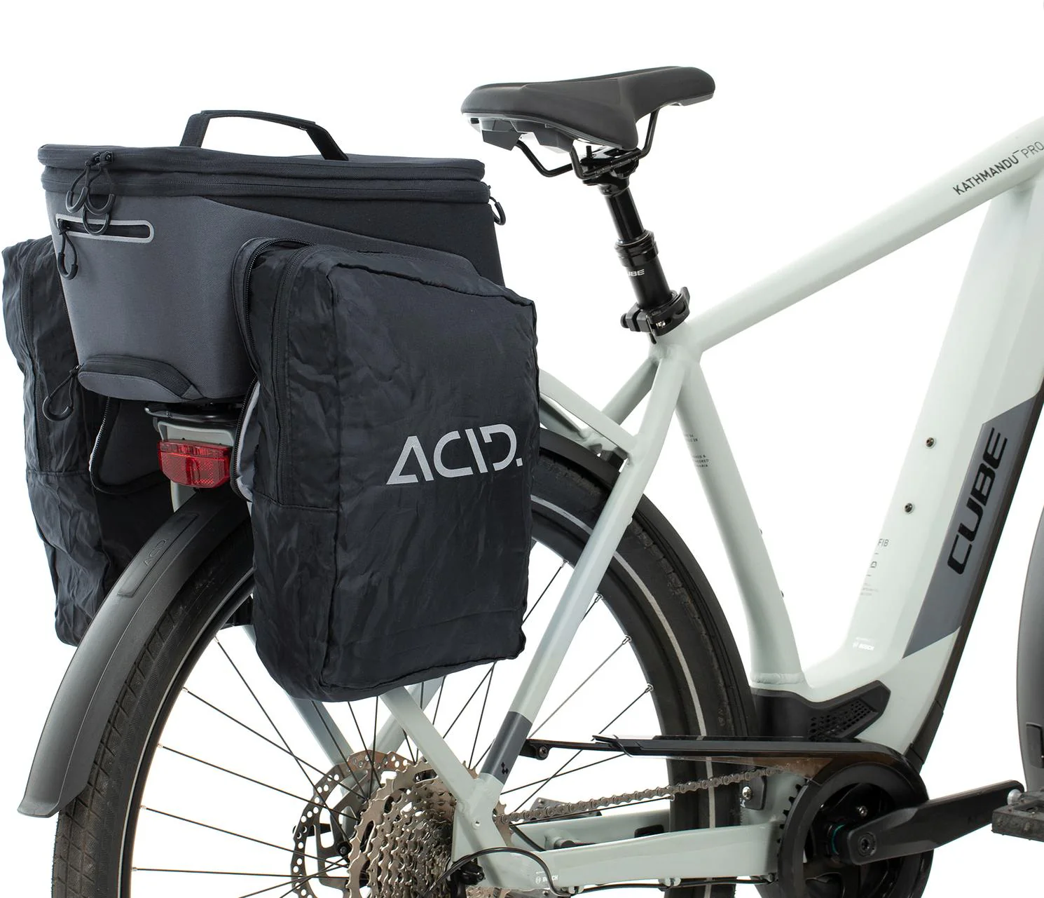 ACID Panniers Trunk 8+7 Rilink Black/Grey - Image 2