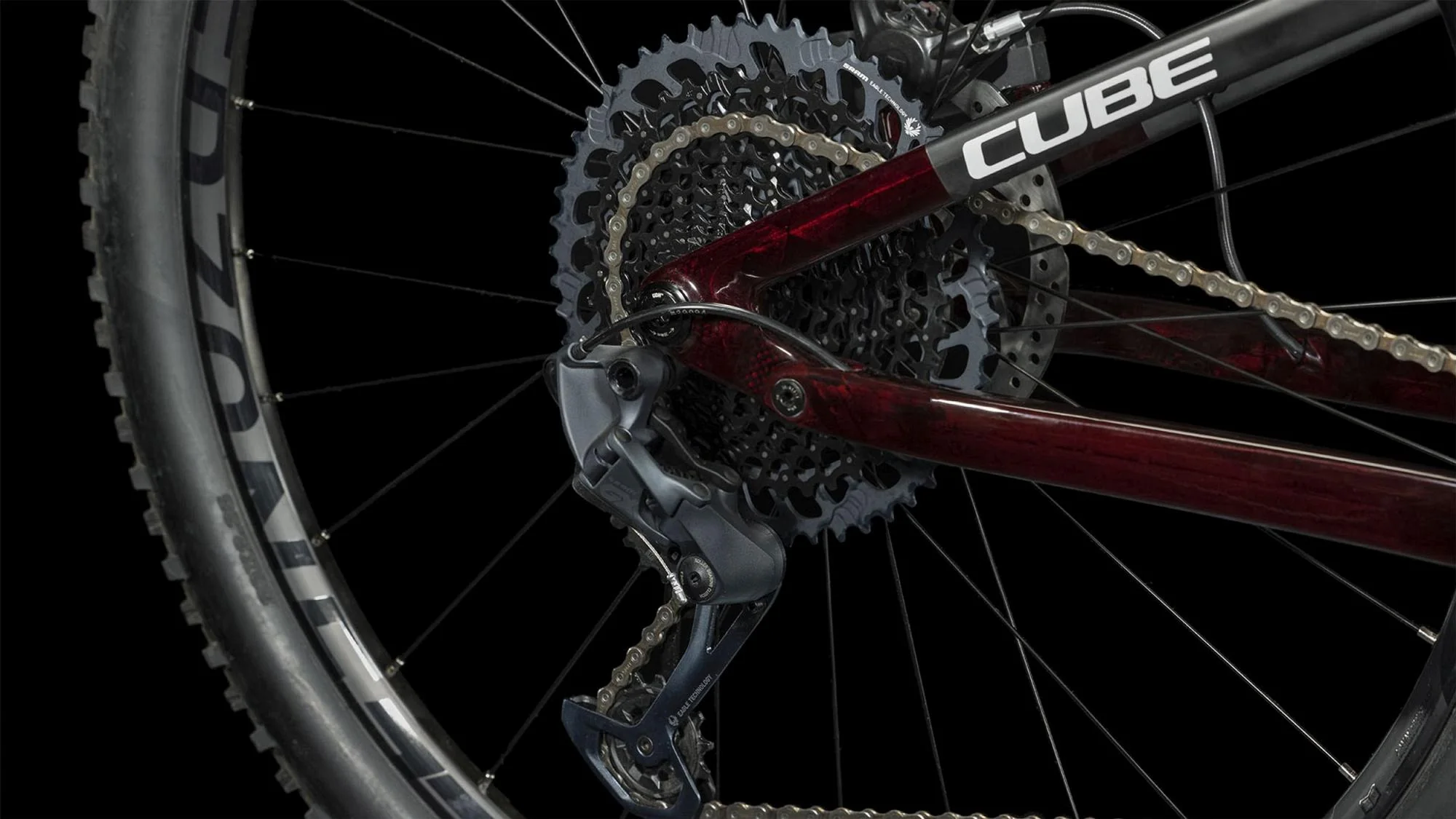 CUBE AMS ONE11 C:68X PRO 29 LIQUIDRED/CARBON - Image 7