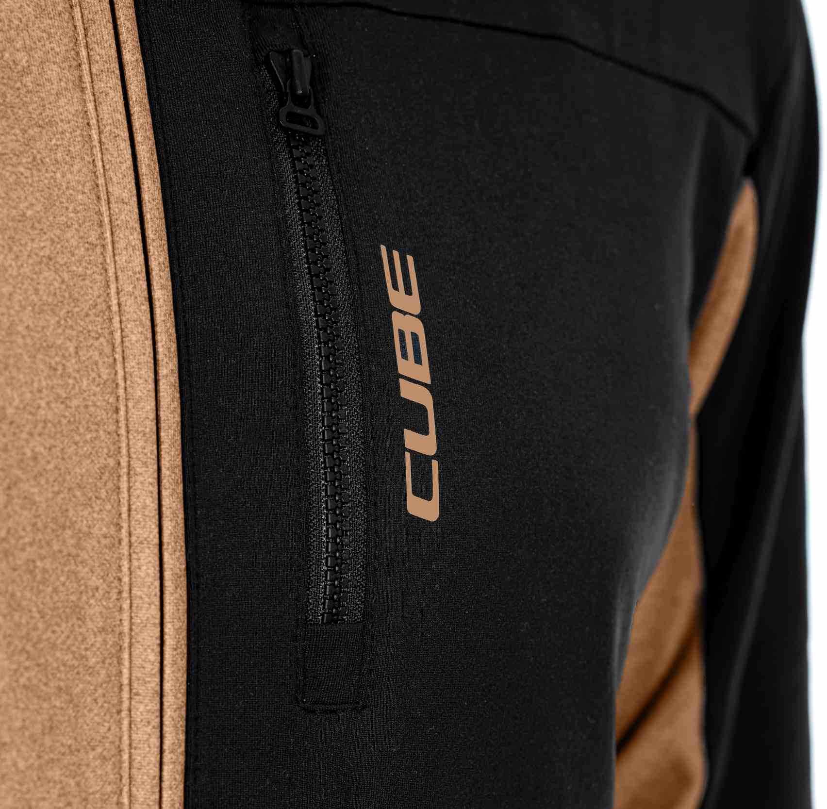 CUBE ATX FULL ZIP JERSEY CMPT L/S BROWN/BLACK - Image 4