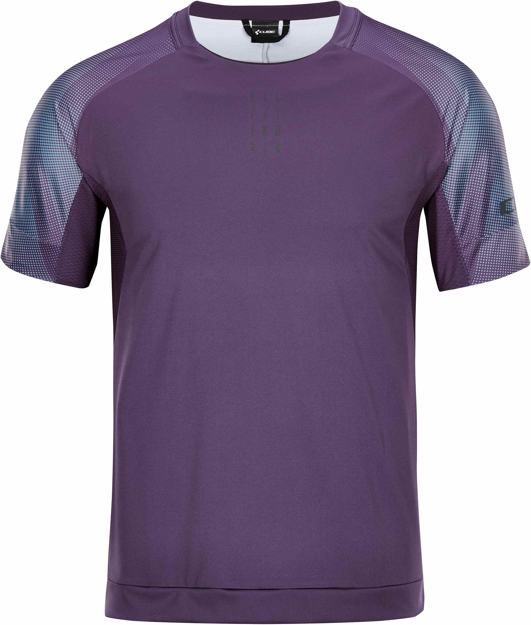 CUBE Atx Round Neck Jersey S/S Plum - Image 5