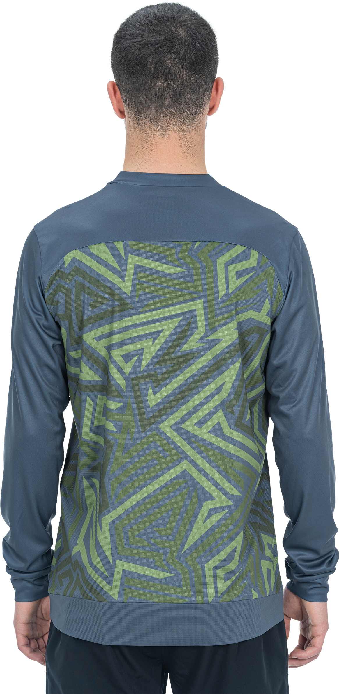 CUBE Atx Round Neck Jersey Tm L/S Olive/Grey - Image 2