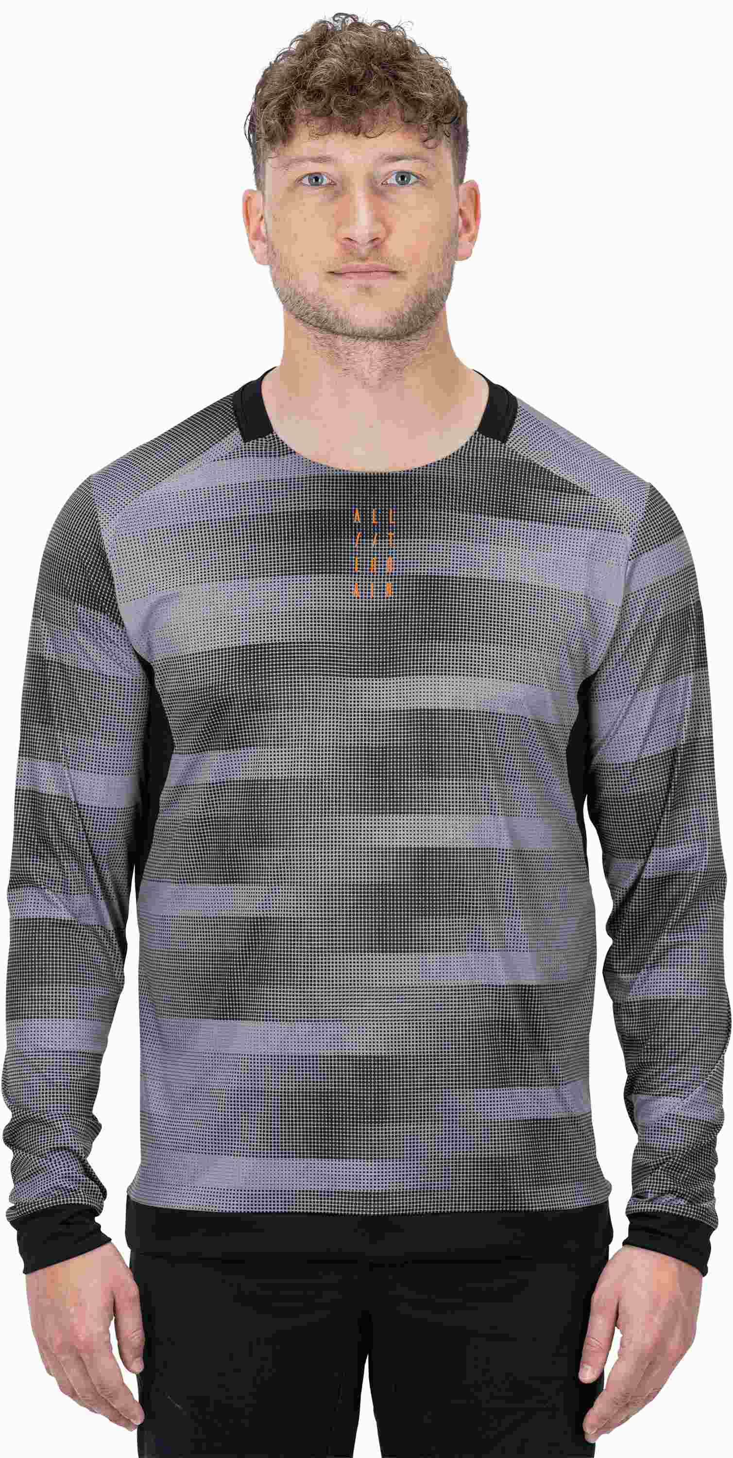CUBE Atx Round Neck L/S Grey/Black