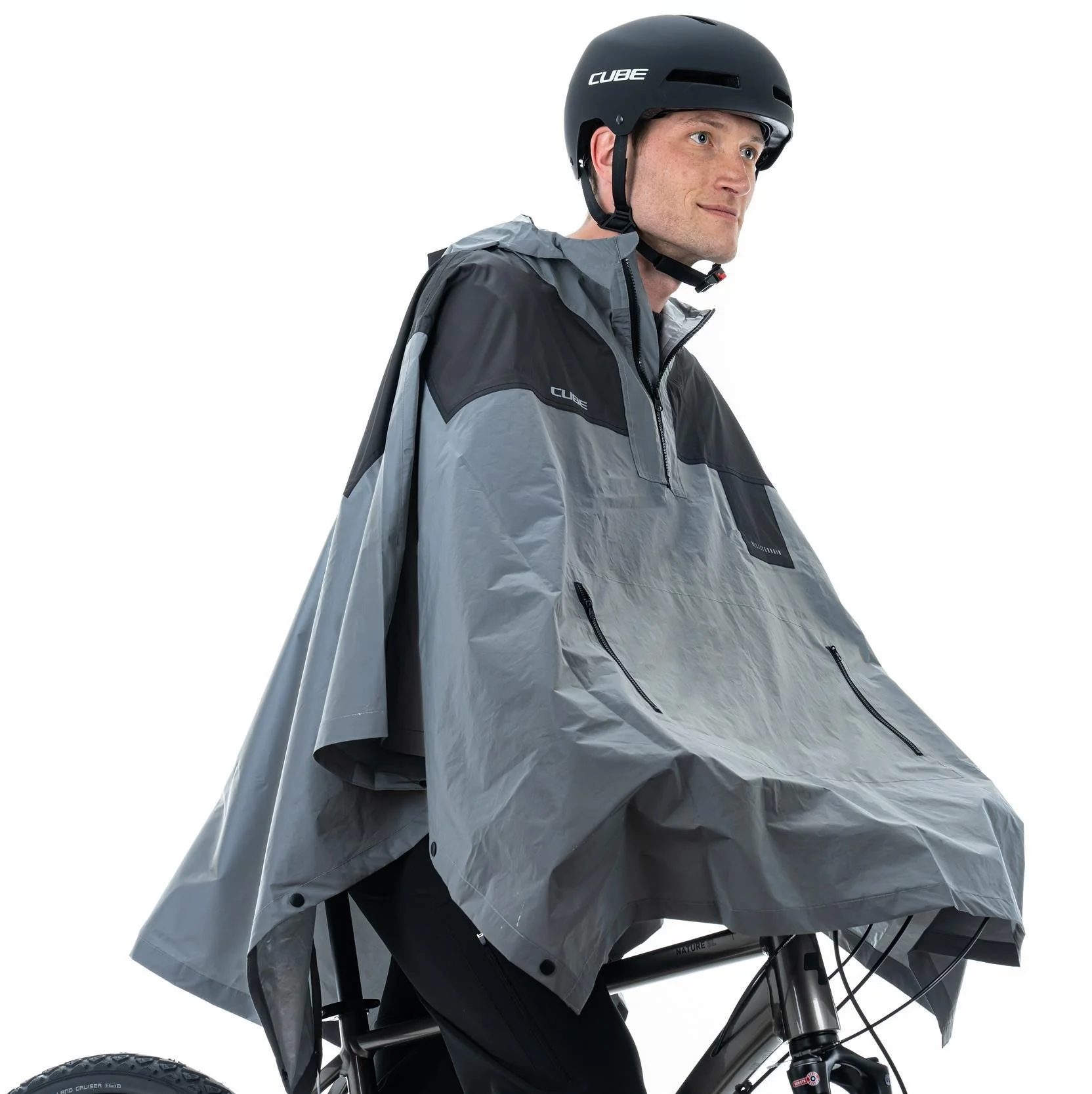 CUBE Atx Utility Poncho Safety Silver/Grey - Image 5