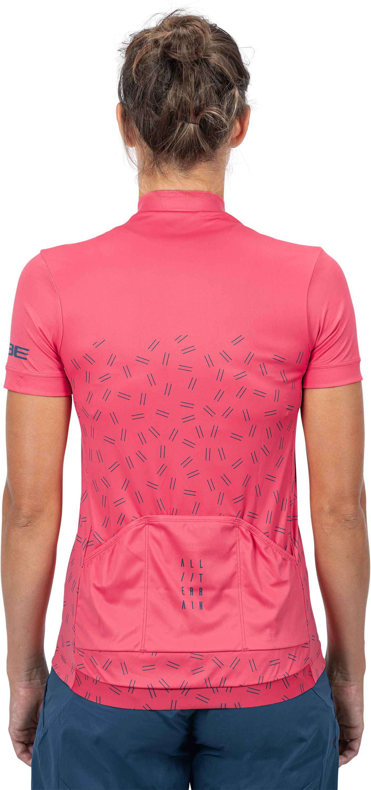 CUBE Atx WS Jersey Full Zip S/S Coral - Image 3