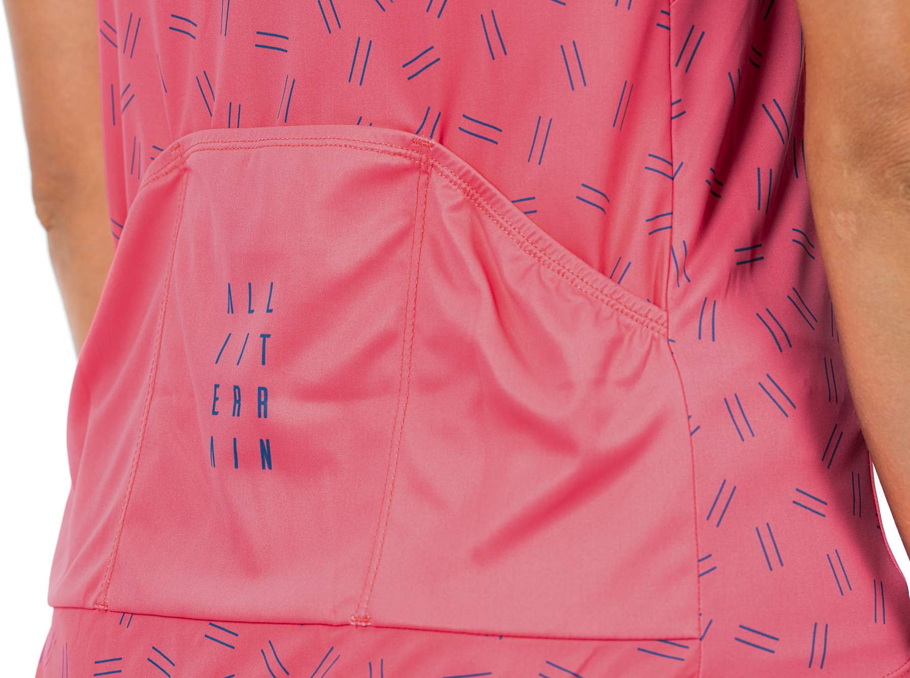 CUBE Atx WS Jersey Full Zip S/S Coral - Image 5