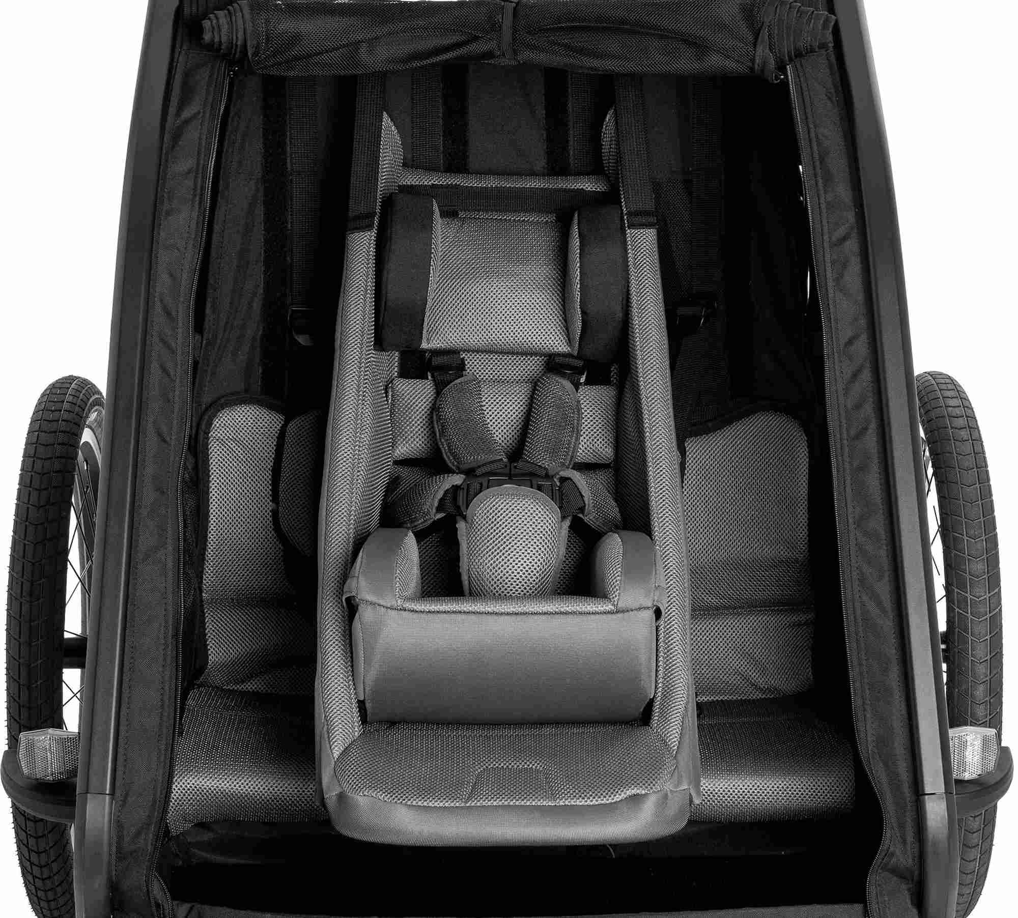 Cube Baby Seat For Kids Trailer Double Cmpt Black - Image 7