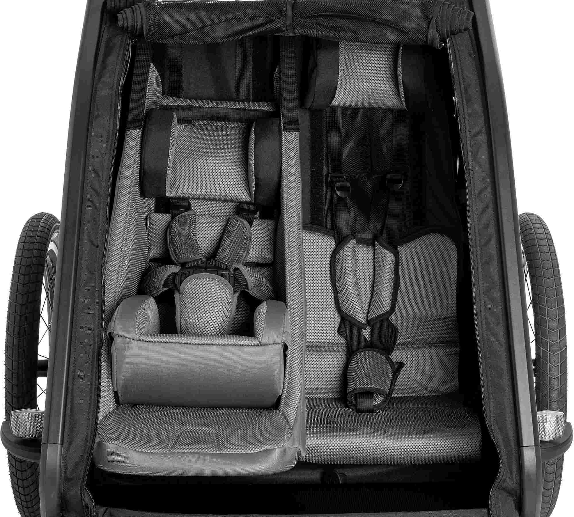 Cube Baby Seat For Kids Trailer Double Cmpt Black - Image 9