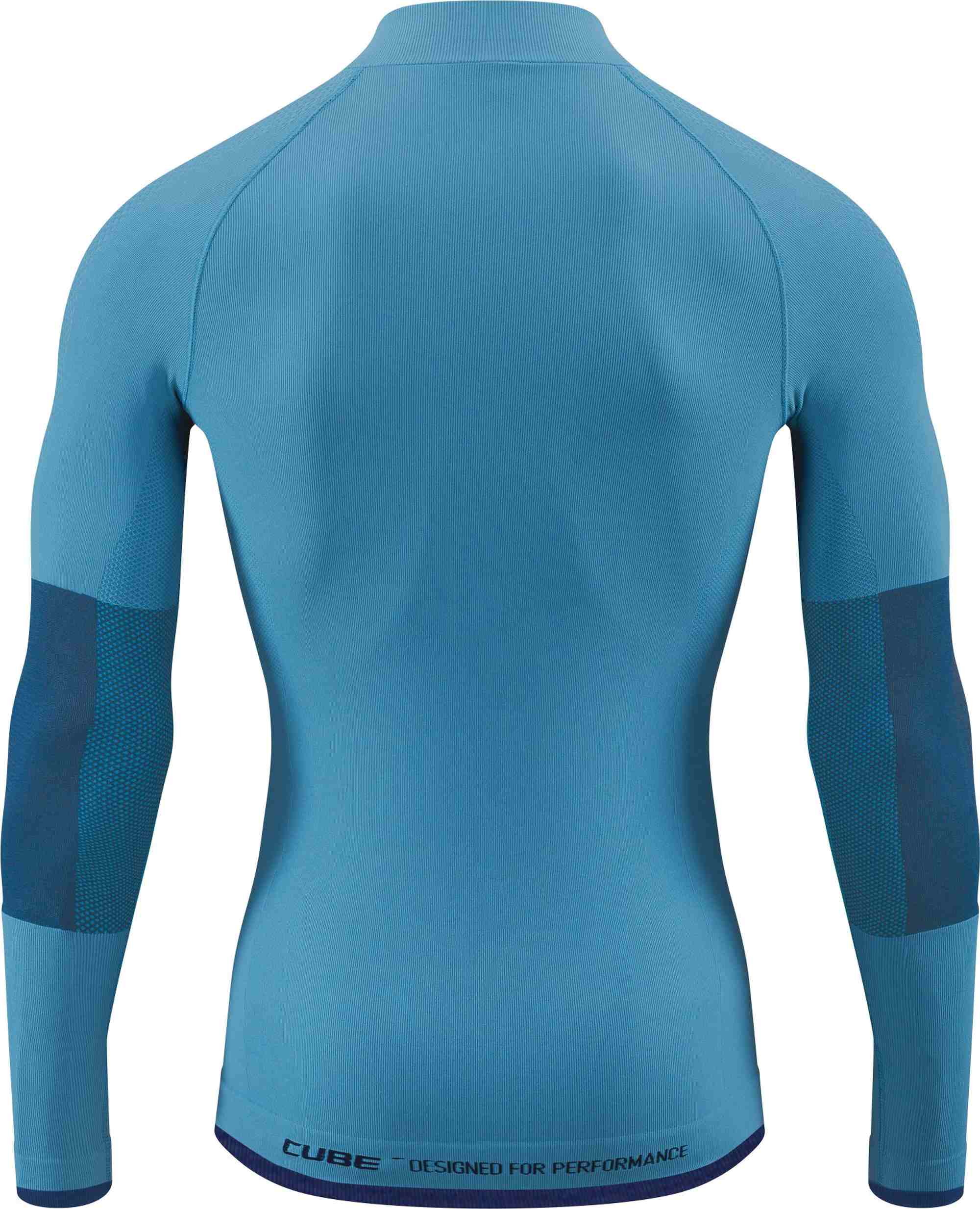 CUBE BASELAYER RACE BE WARM L/S BLUE - Image 2