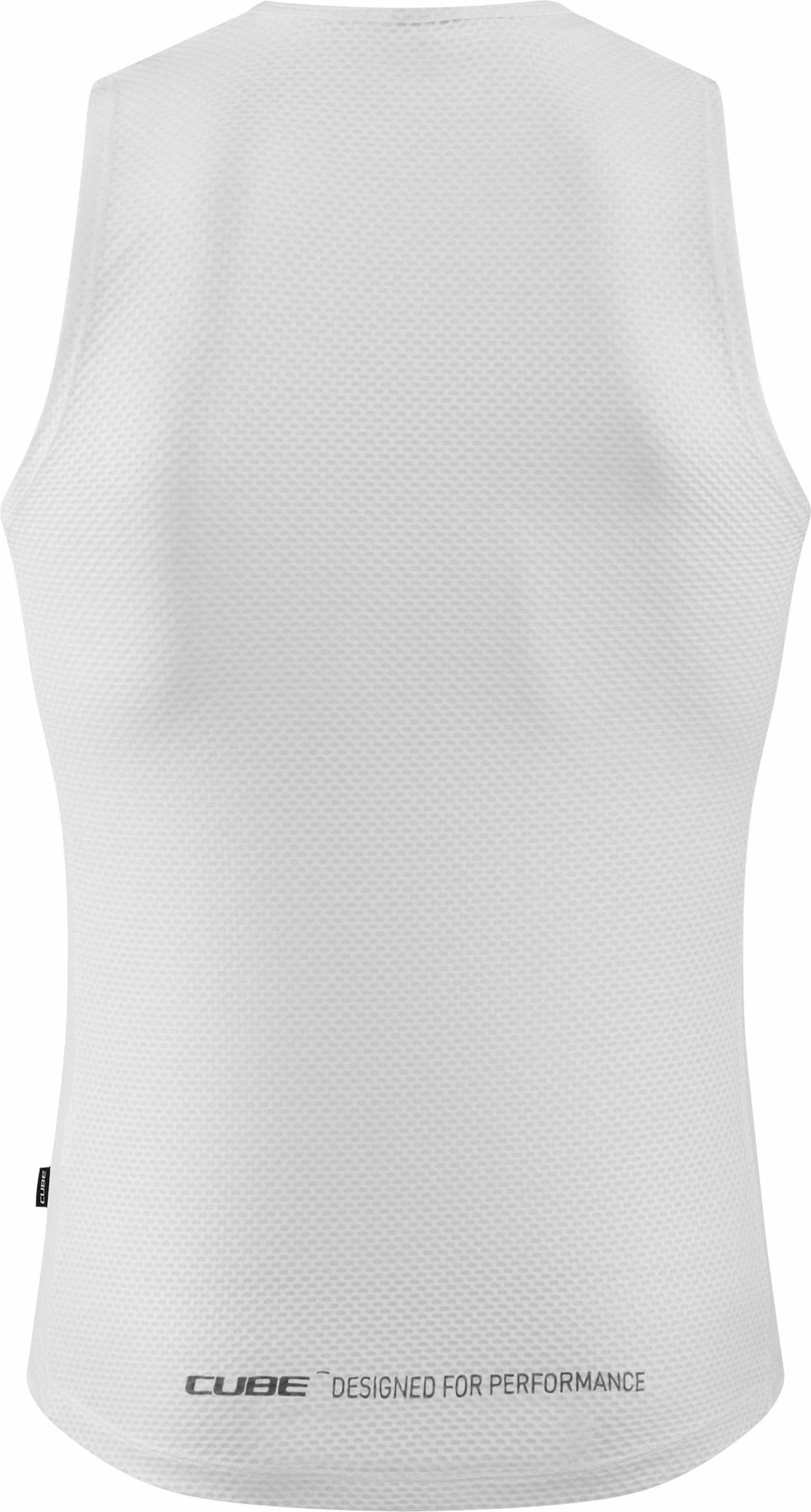 CUBE Baselayer Shirt Mesh Sleeveless White - Image 2