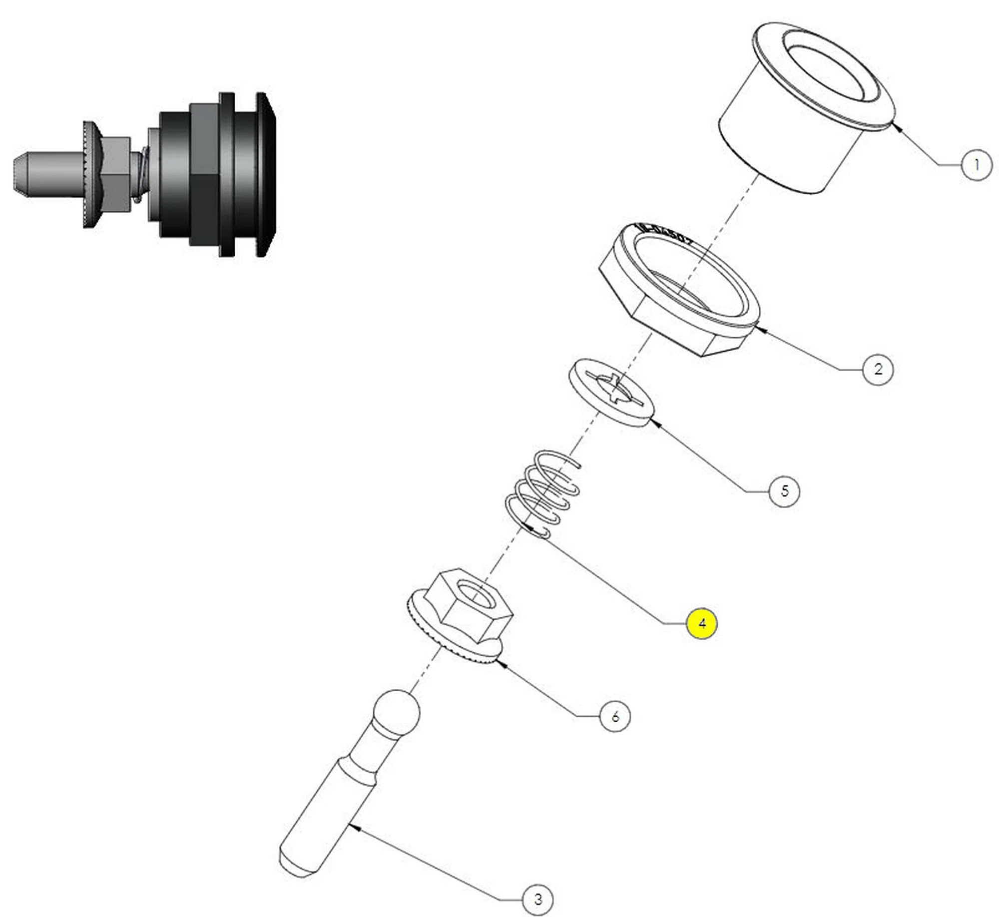 CUBE Battery Cover Mount Spring Short 3358