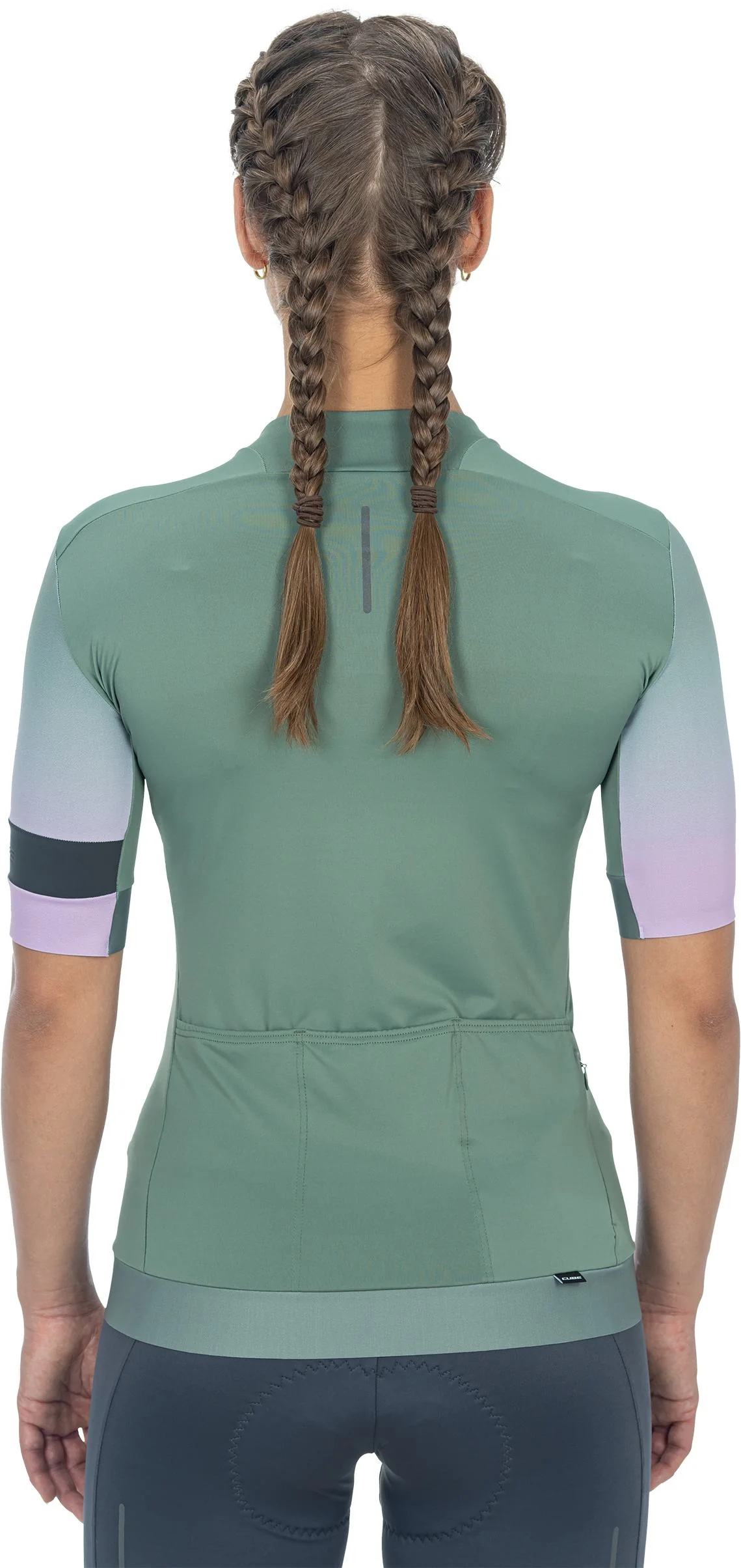 CUBE Blackline WS Jersey Fade S/S Green/Violet - Image 3