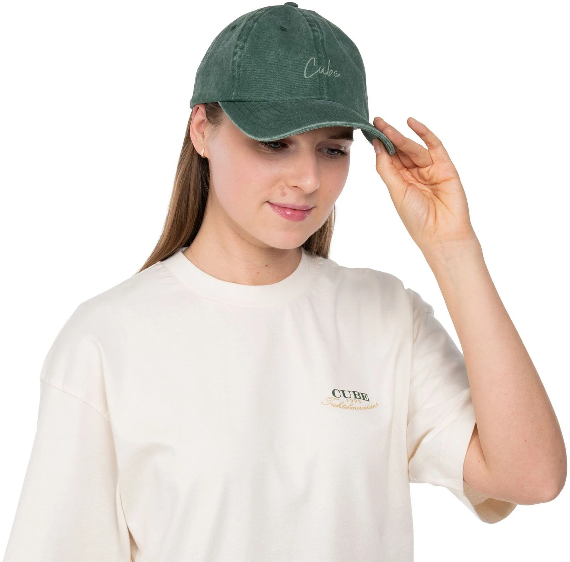 CUBE CAP 6 PANEL WASHED GREEN - Image 6
