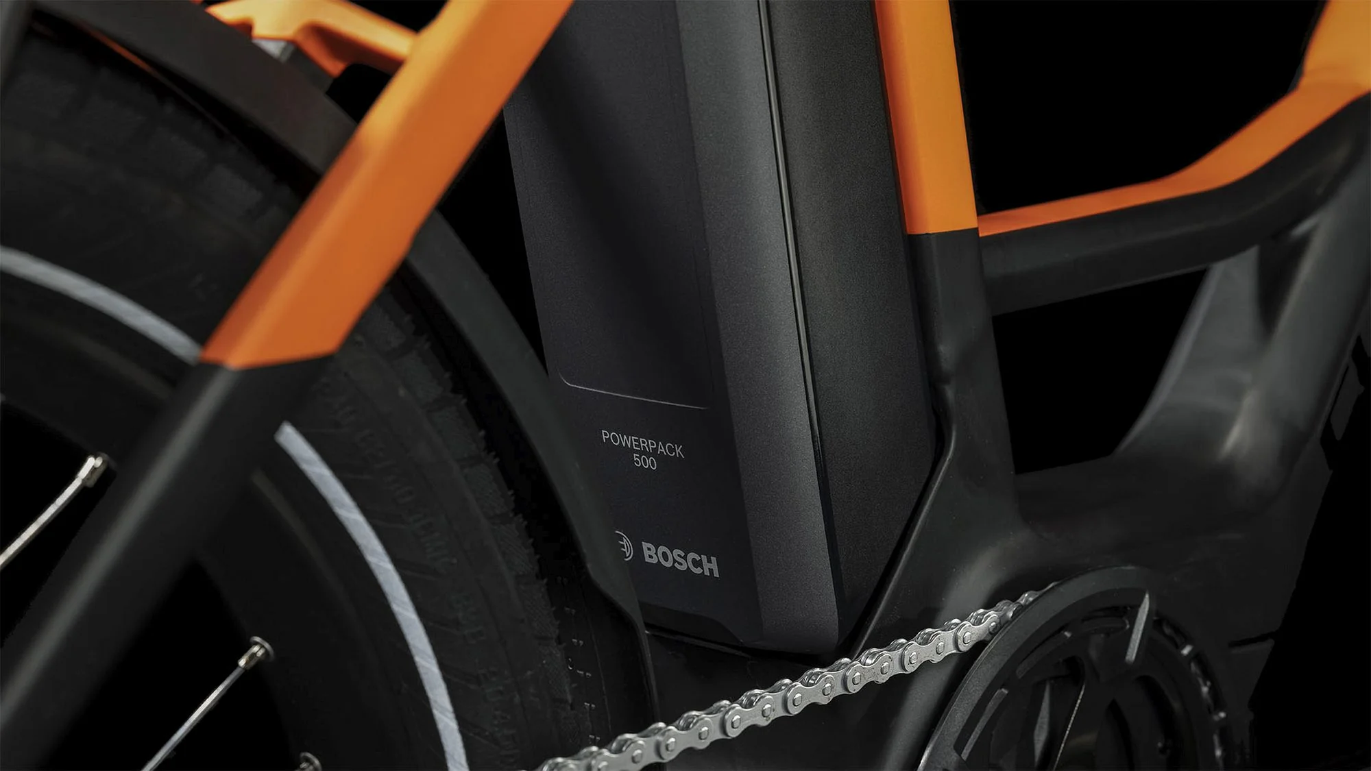 CUBE COMPACT HYBRID 500 BLACK/SPARKORANGE - Image 4
