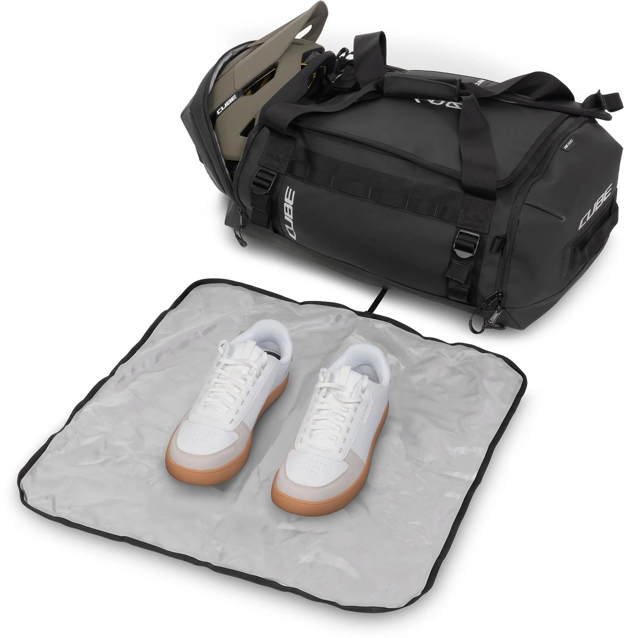 CUBE DUFFLE BAG 60L BLACK - Image 6