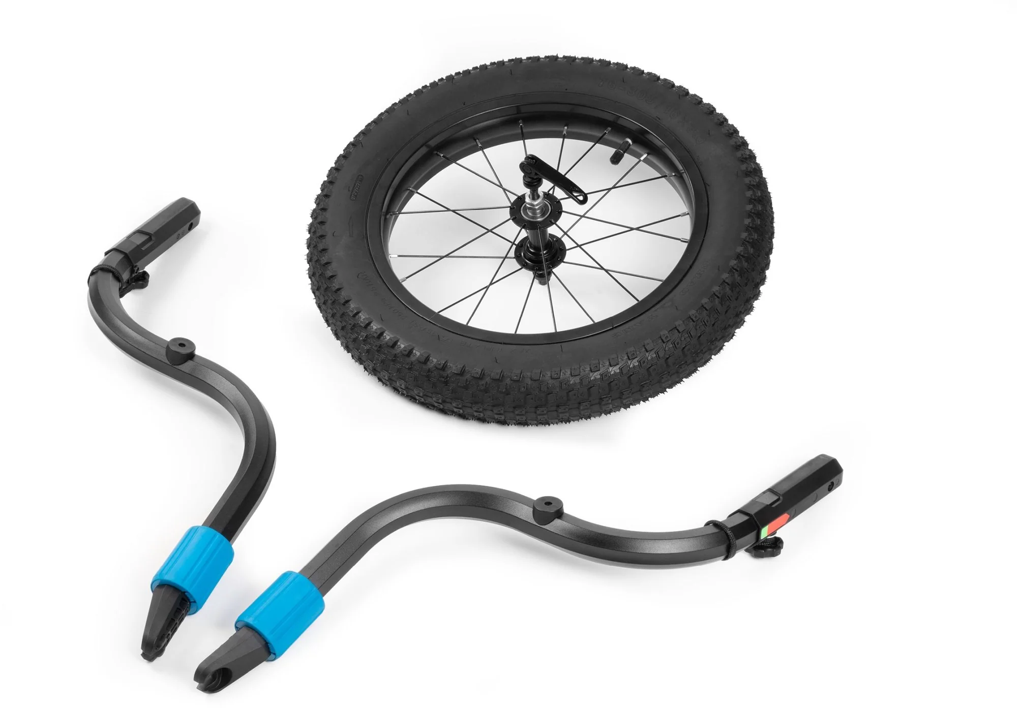 CUBE FAT WHEEL JOGGER KIT FOR KIDS TRAILER DOUBLE BLACK - Image 2