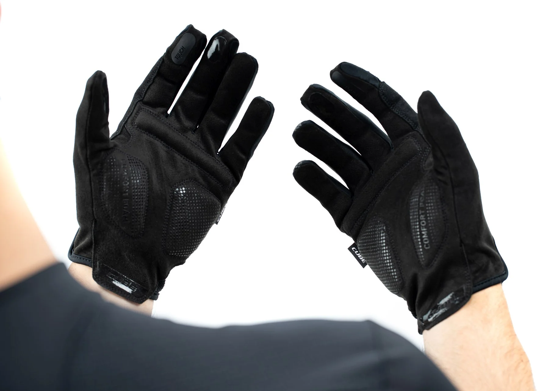 CUBE Gloves Comfort Long Finger Black/Grey - Image 6