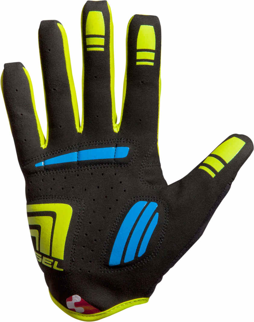 CUBE Gloves Natural Fit Ltd Longfinger Blue/Lime/Blk - Image 3