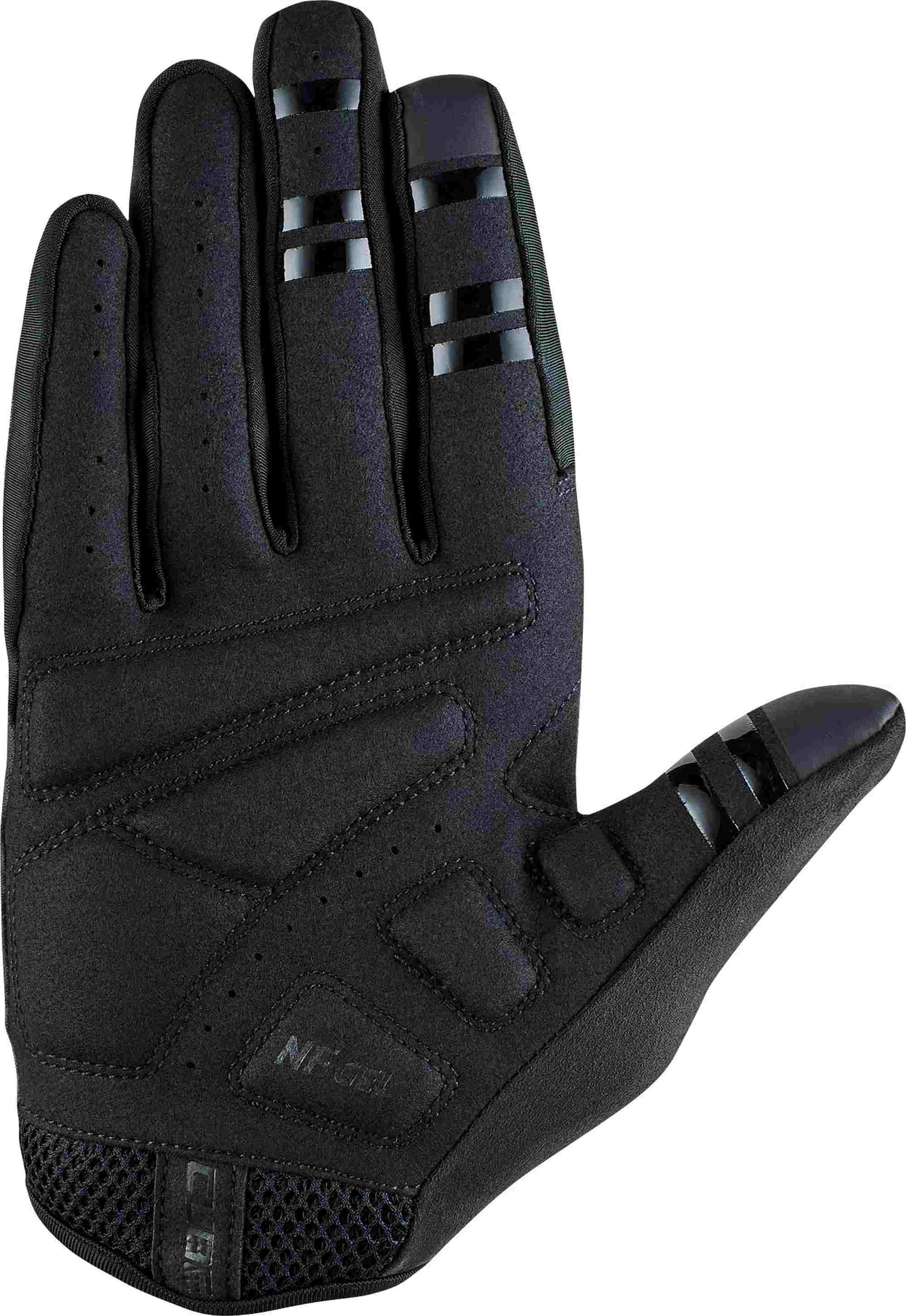 CUBE GLOVES NF ERGONOMICS GEL LONG FINGER BLACK - Image 2