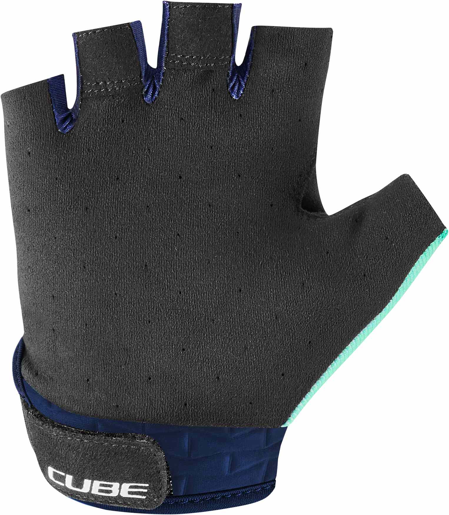 CUBE Gloves Perform. Junior Short Finger Blue/Mint - Image 2