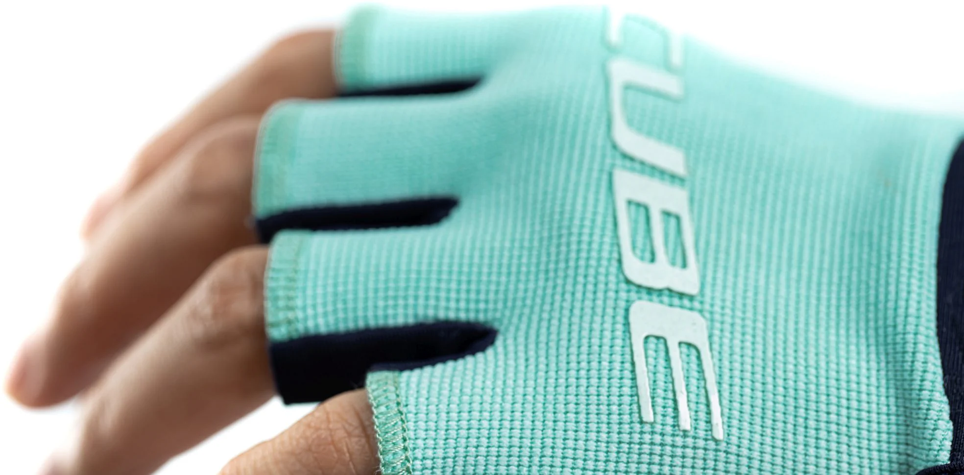 CUBE Gloves Perform. Junior Short Finger Blue/Mint - Image 4