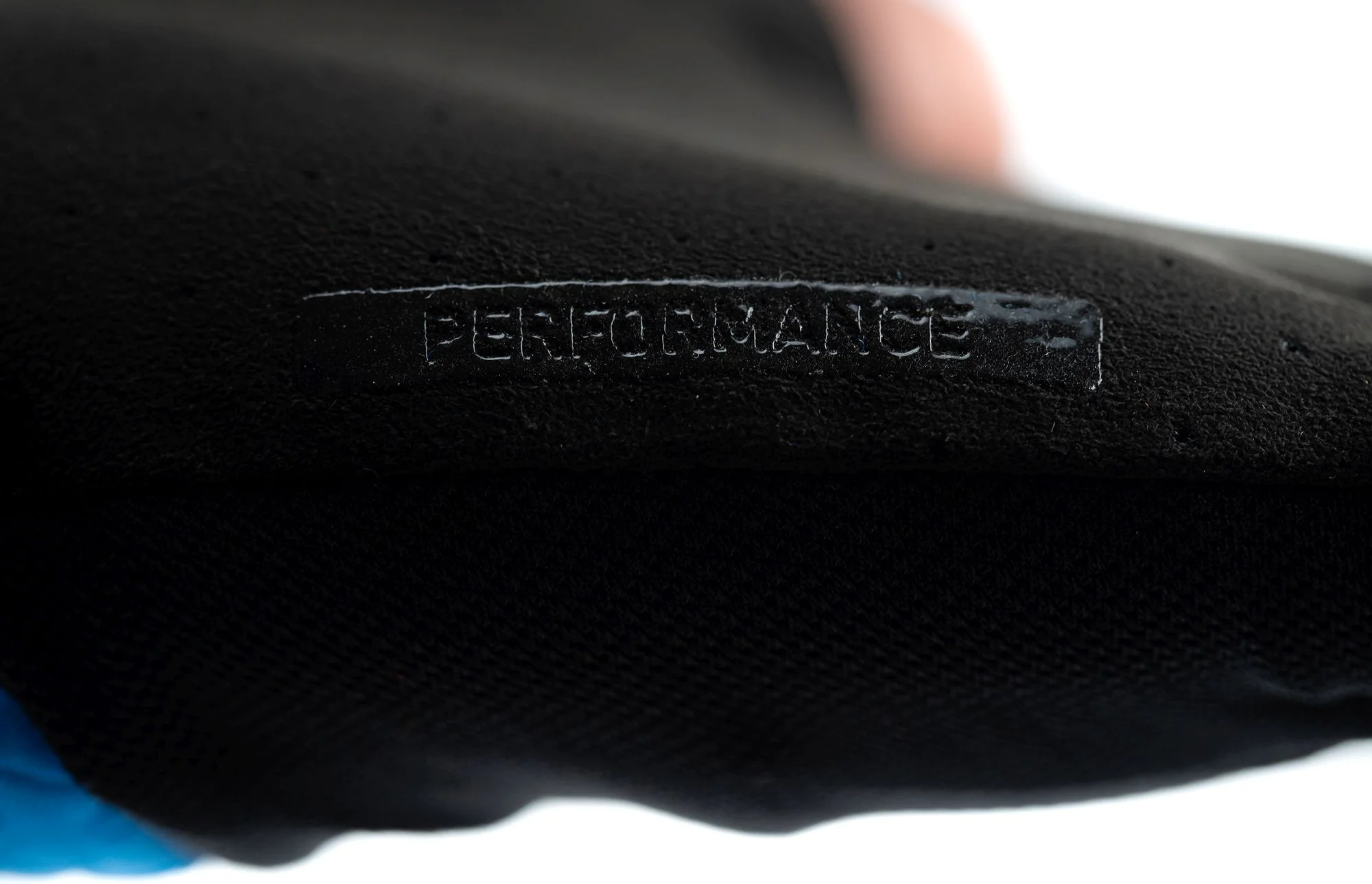 CUBE Gloves Performance Short Finger Black/Blue - Image 3