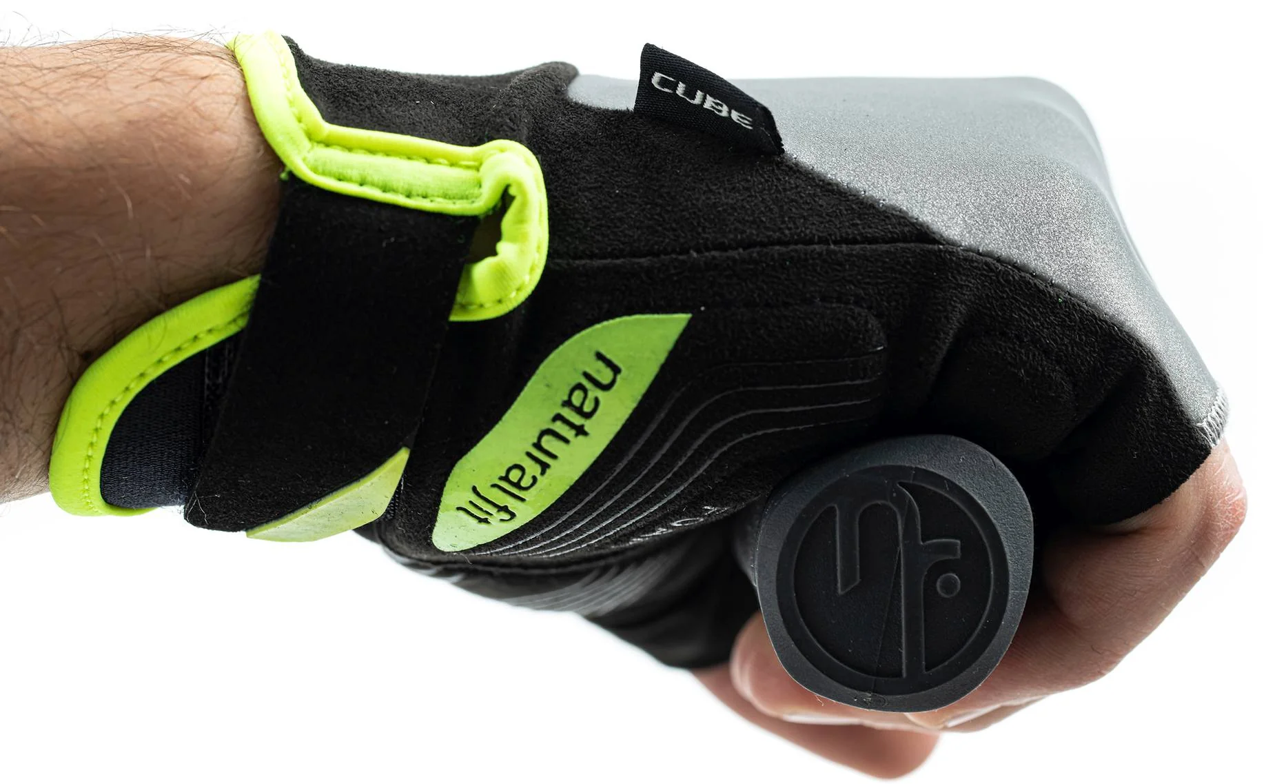 CUBE Gloves Short Finger X Nf Grey/Yellow - Image 5