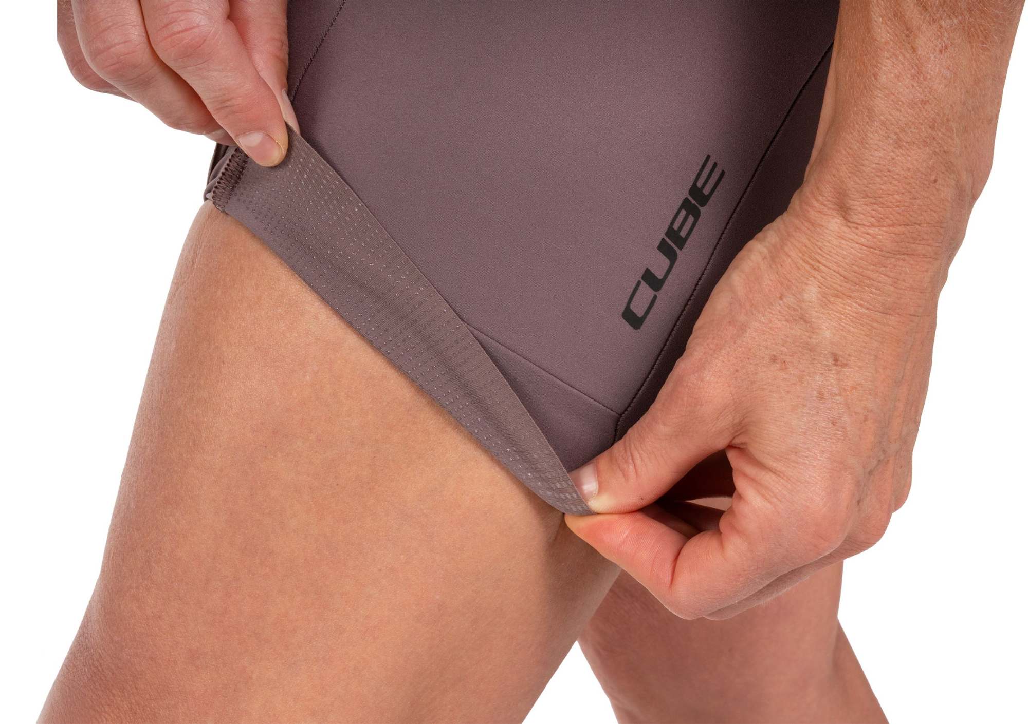 CUBE GRAVEL WS BIB SHORT CARGO BURGUNDY - Image 10