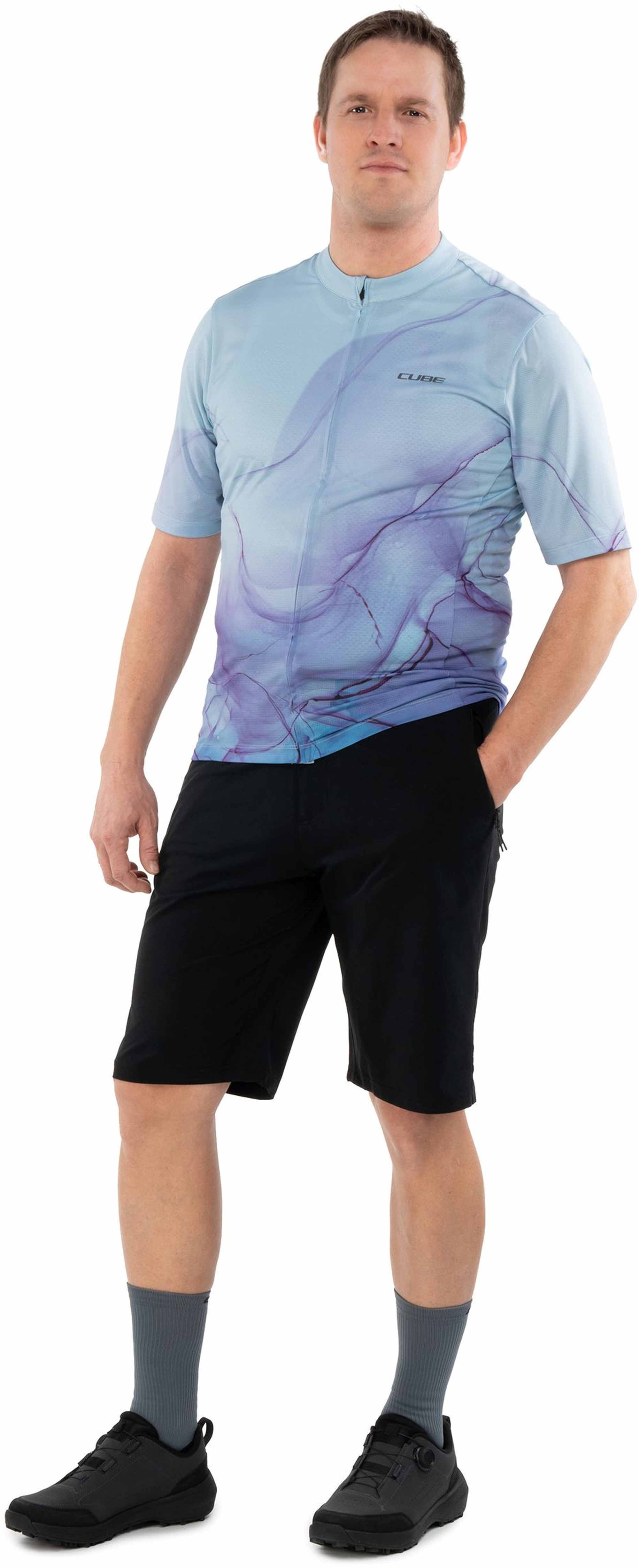 CUBE JERSEY CMPT ARTLINE S/S BLUE/PURPLE - Image 3