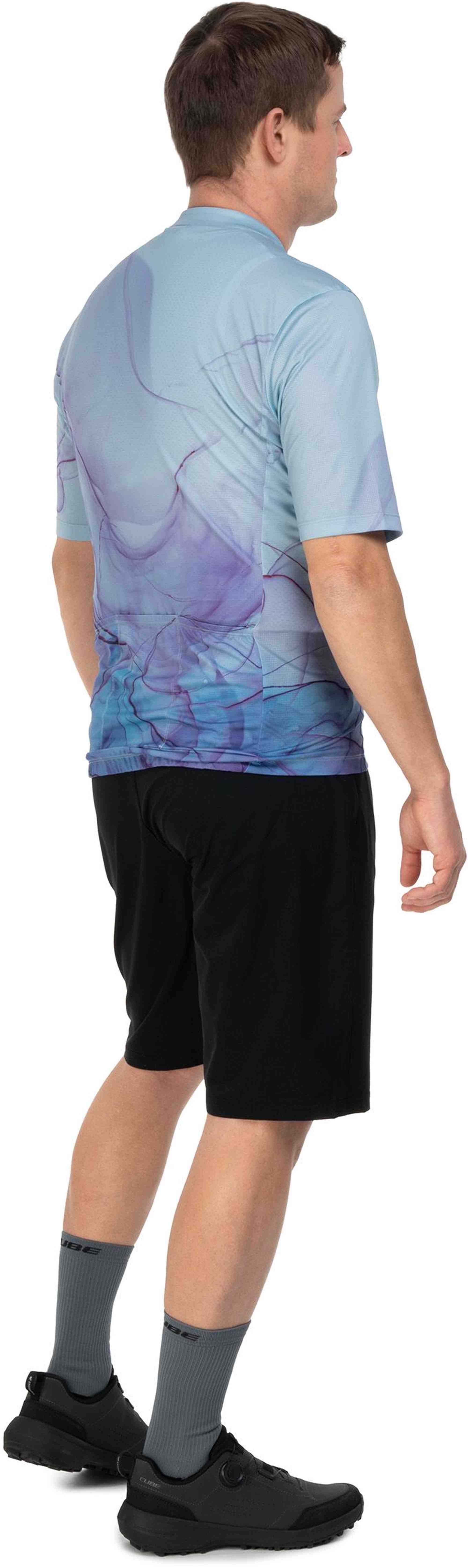 CUBE JERSEY CMPT ARTLINE S/S BLUE/PURPLE - Image 4