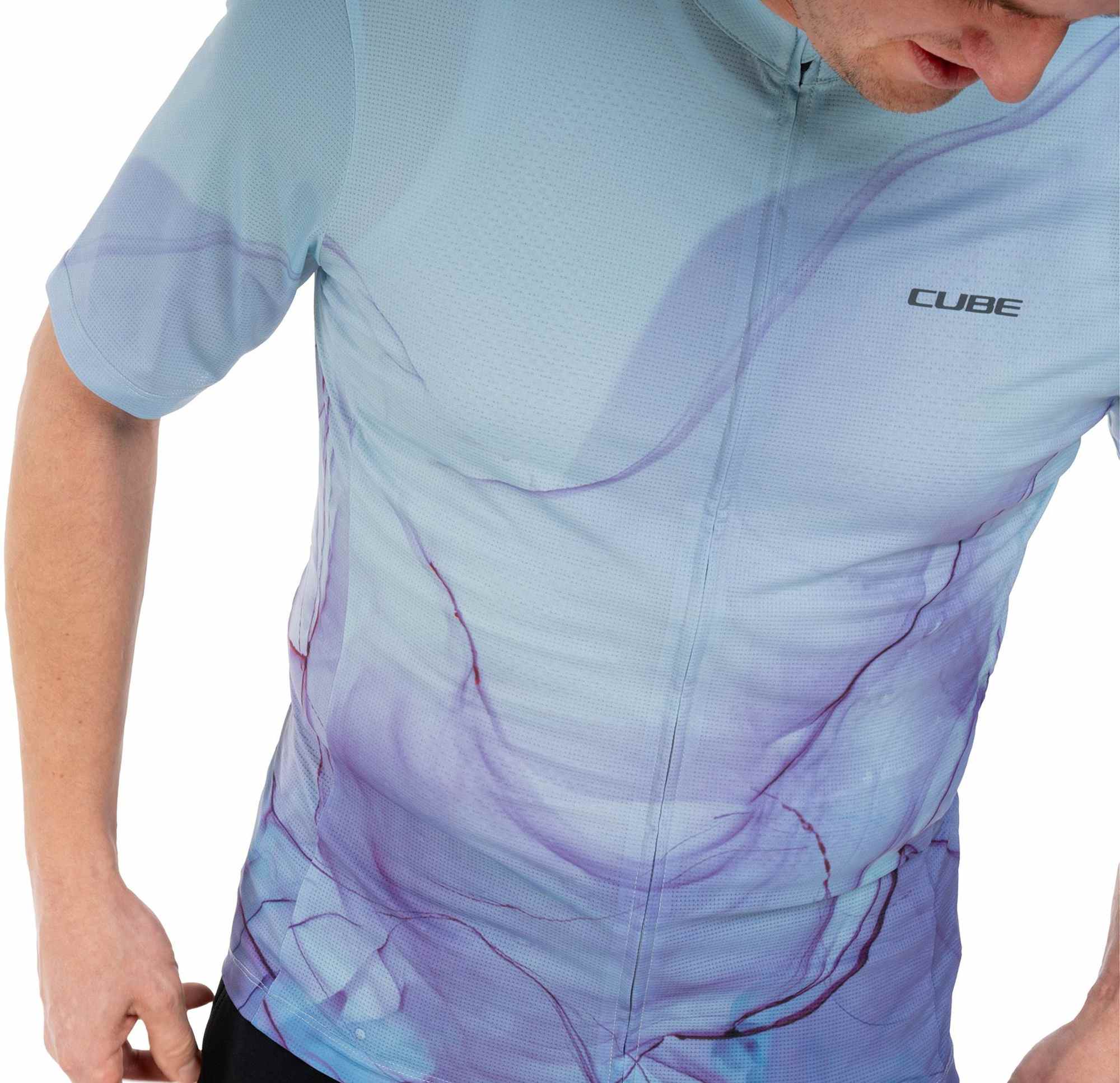 CUBE JERSEY CMPT ARTLINE S/S BLUE/PURPLE - Image 5