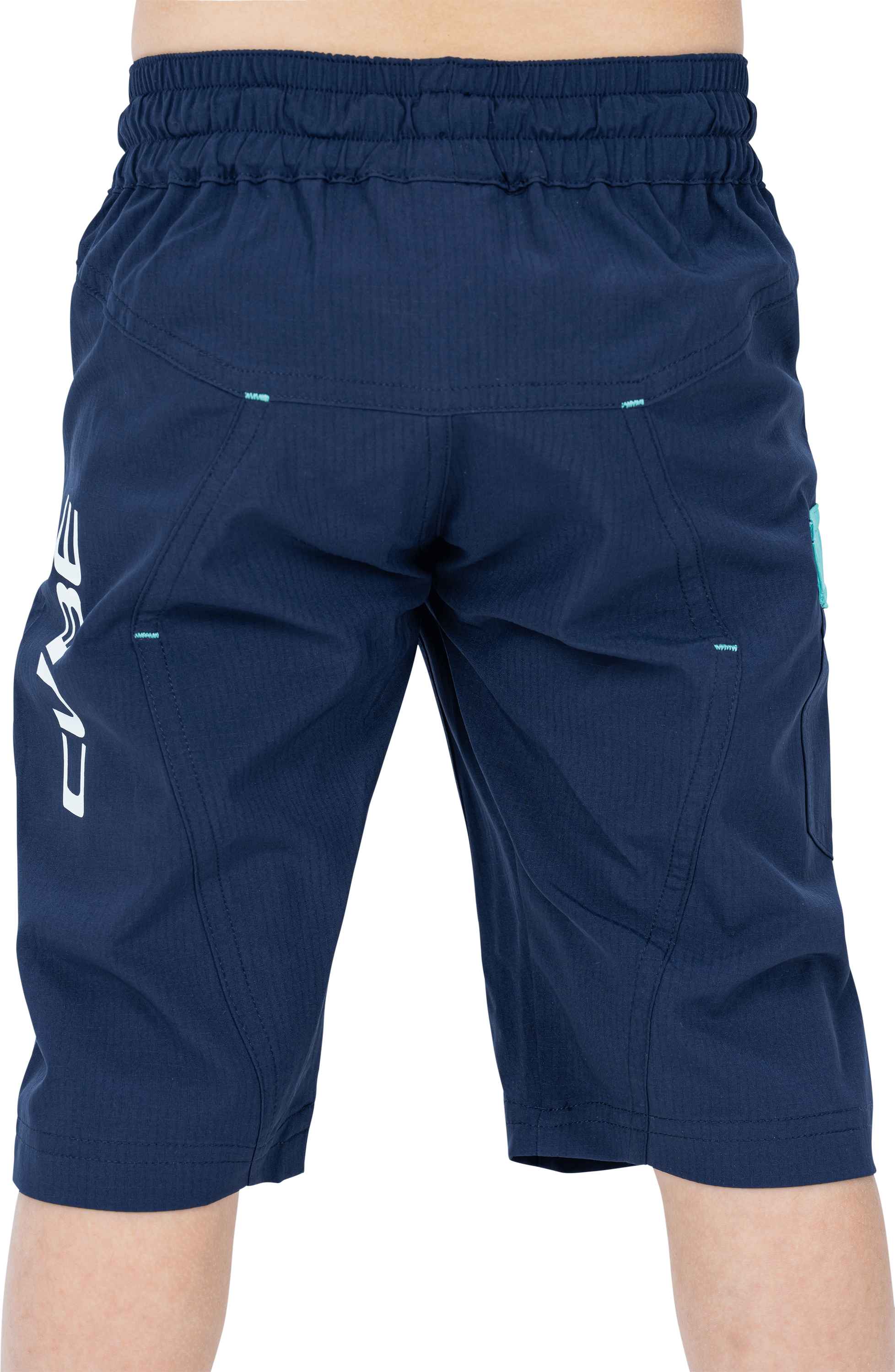 CUBE Junior Baggy Shorts Blue/Mint - Image 2