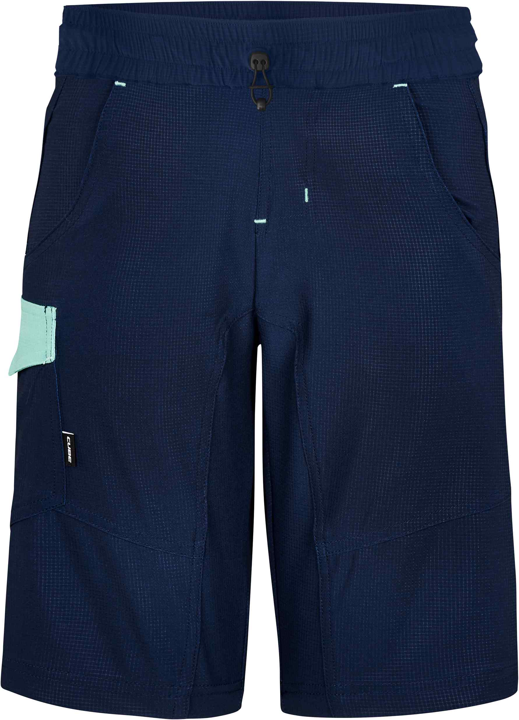 CUBE Junior Baggy Shorts Blue/Mint - Image 3
