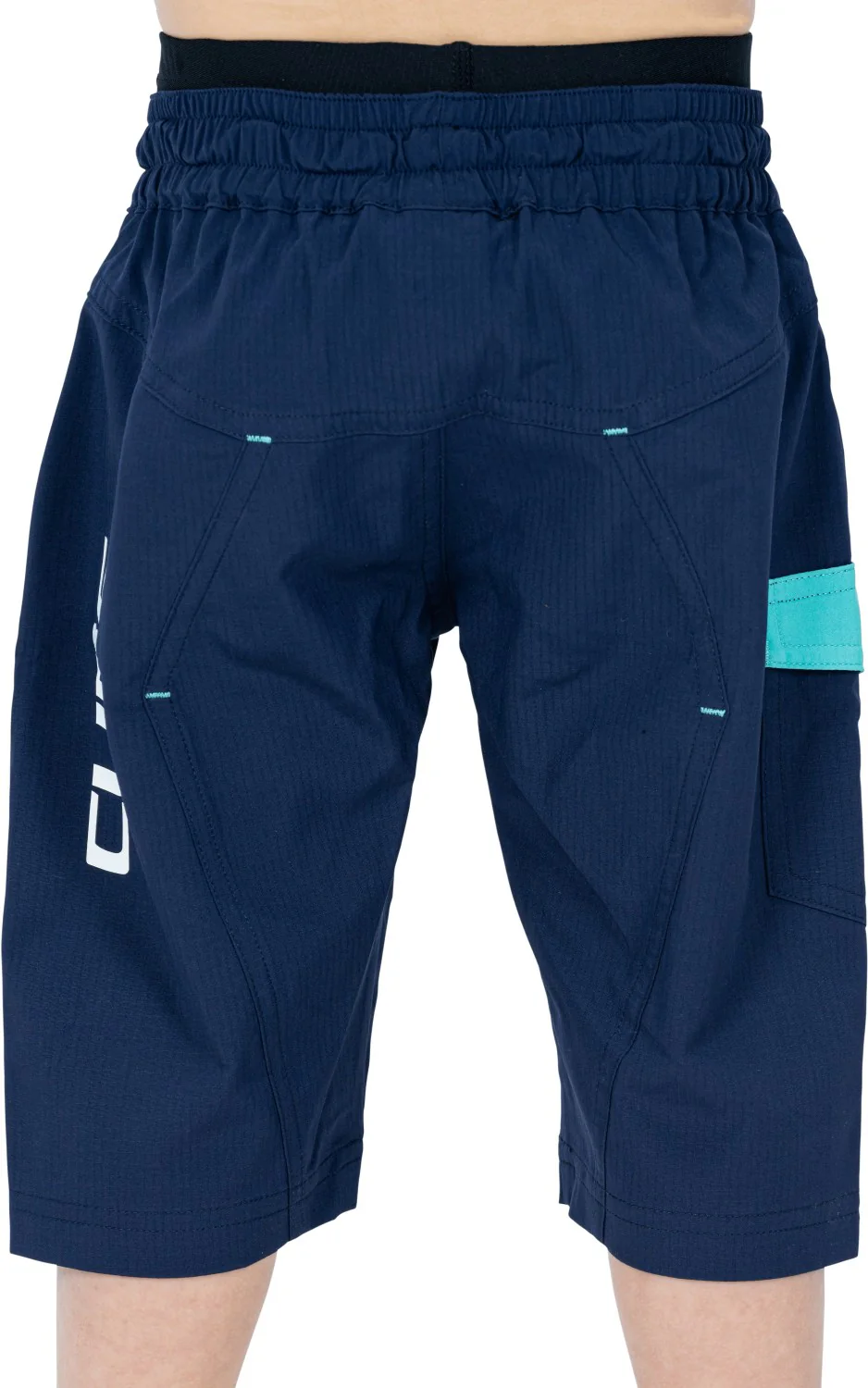 CUBE Junior Baggy Shorts + Liner Shorts Blue/Mint - Image 2