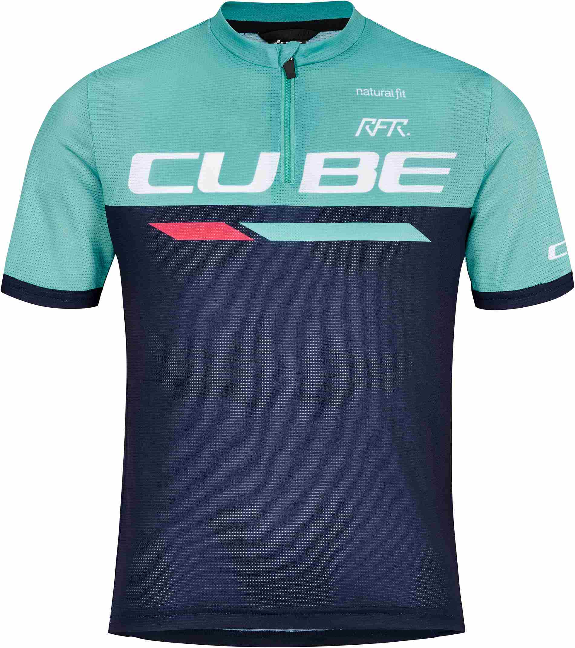 CUBE Junior Teamline Jersey S/S Blue/Mint - Image 3