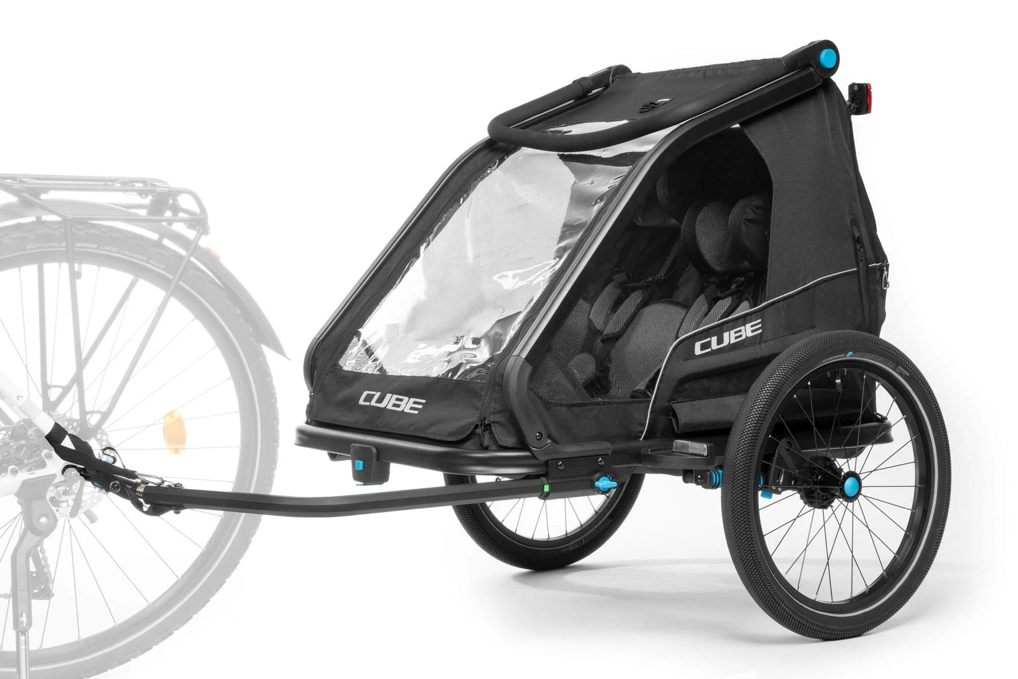 CUBE Kids Trailer Double Cmpt Black - Image 8