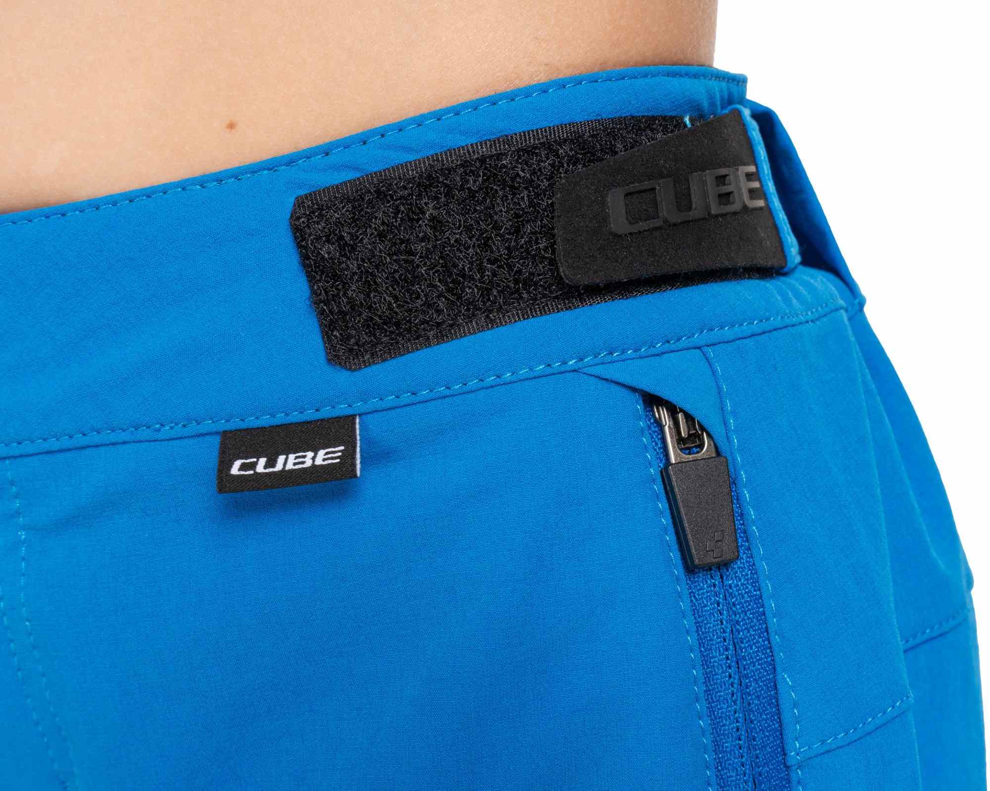 CUBE MTB BAGGY SHORT ROOKIE X ACTIONTEAM TOPAS BLUE - Image 6