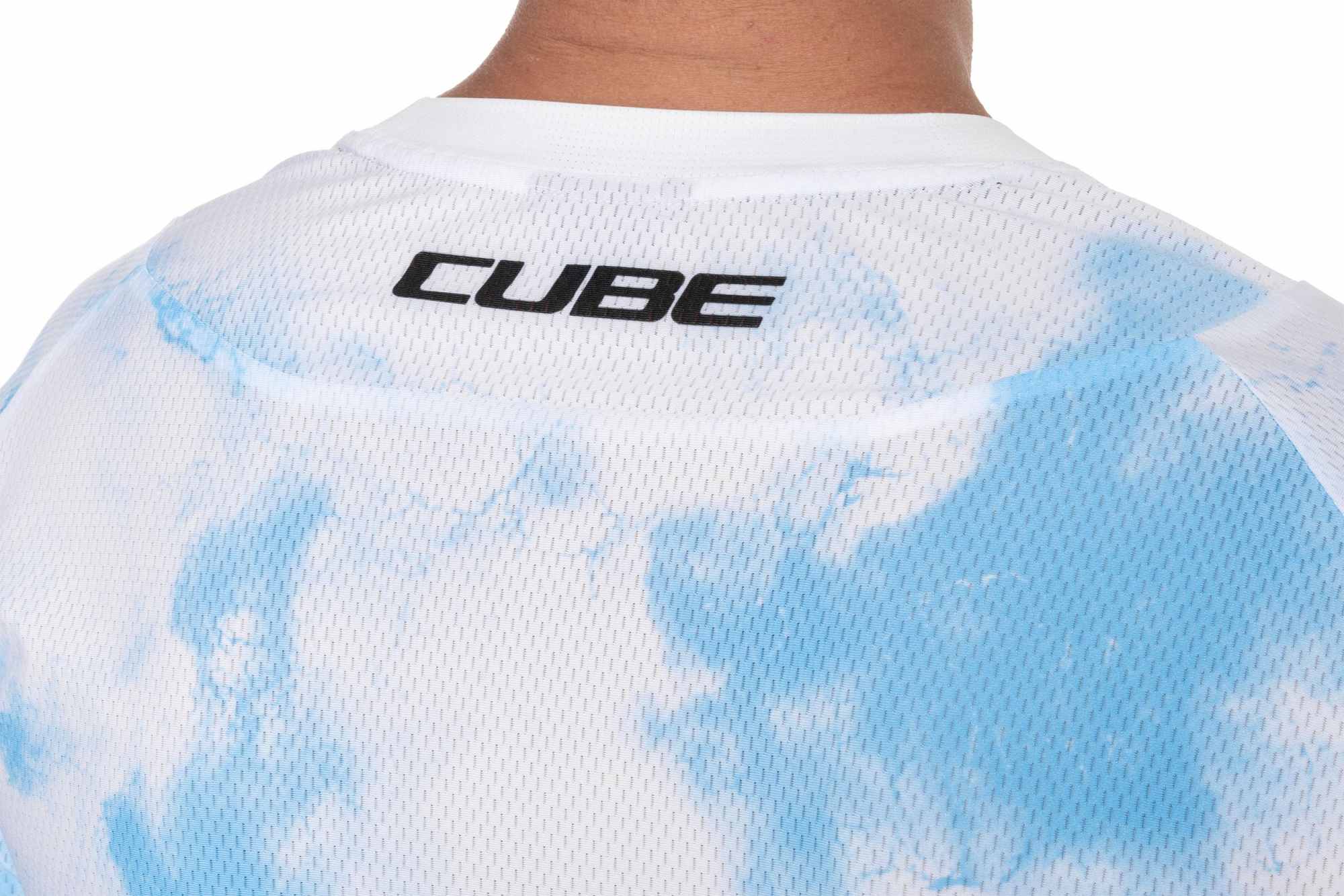 CUBE MTB JERSEY X ACTIONTEAM S/S TOPAS BLUE - Image 7
