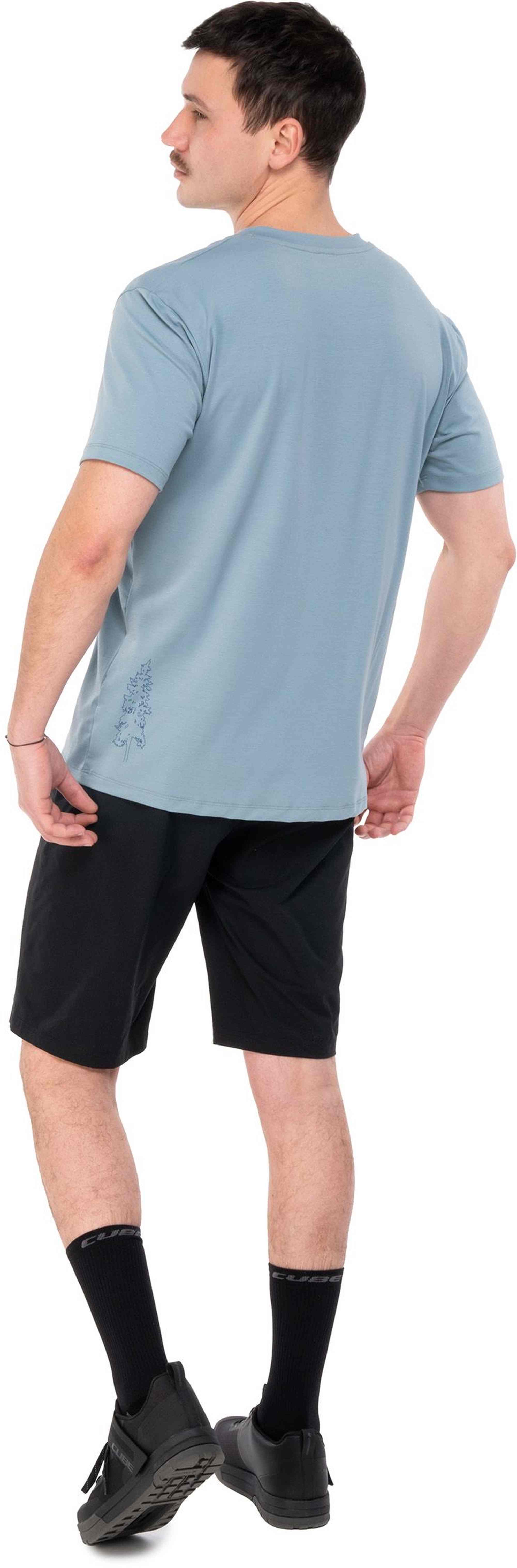 CUBE MTB ROUND NECK JERSEY SOFT TOUCH S/S BLUE - Image 3