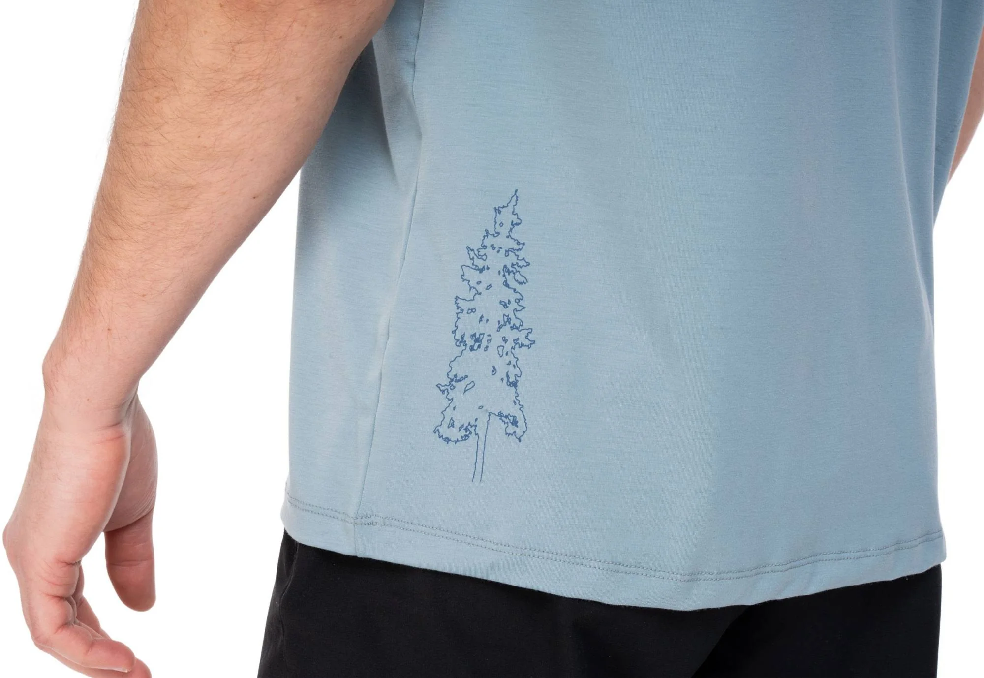 CUBE MTB ROUND NECK JERSEY SOFT TOUCH S/S BLUE - Image 4
