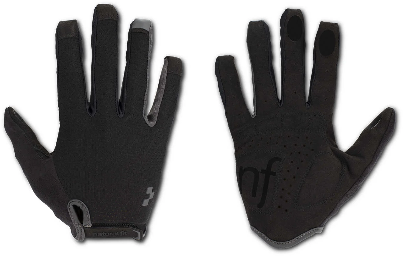 CUBE Natural Fit Gloves Long Finger Blackline