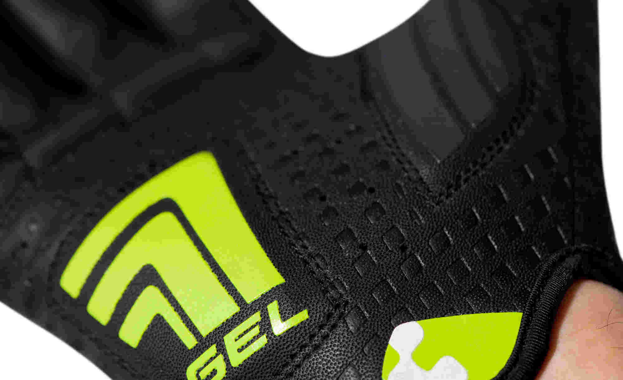 CUBE Natural Fit Gloves Touch Long Finger Lime/Blk - Image 5
