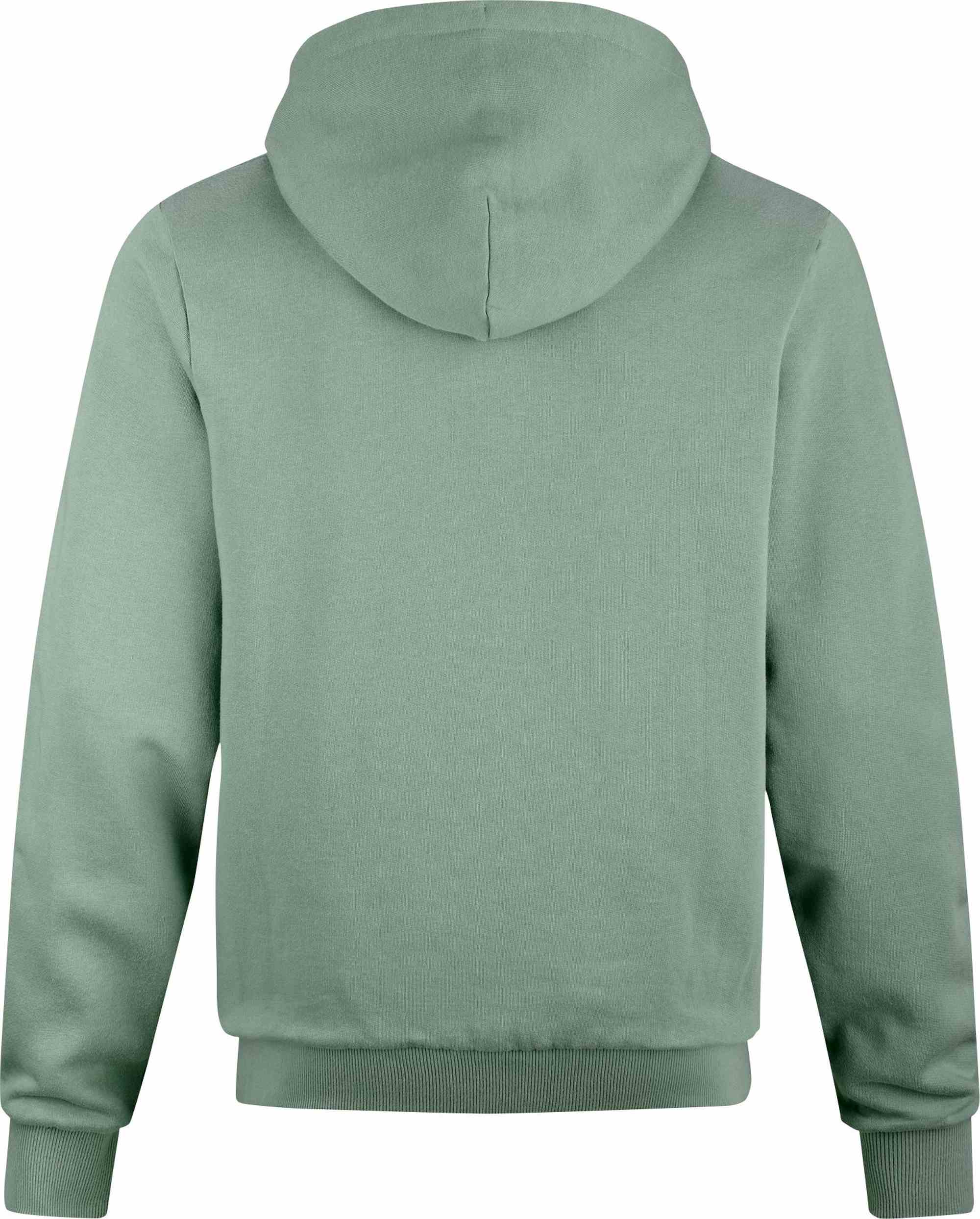 CUBE ORGANIC HOODIE GRID LIGHT GREEN - Image 2
