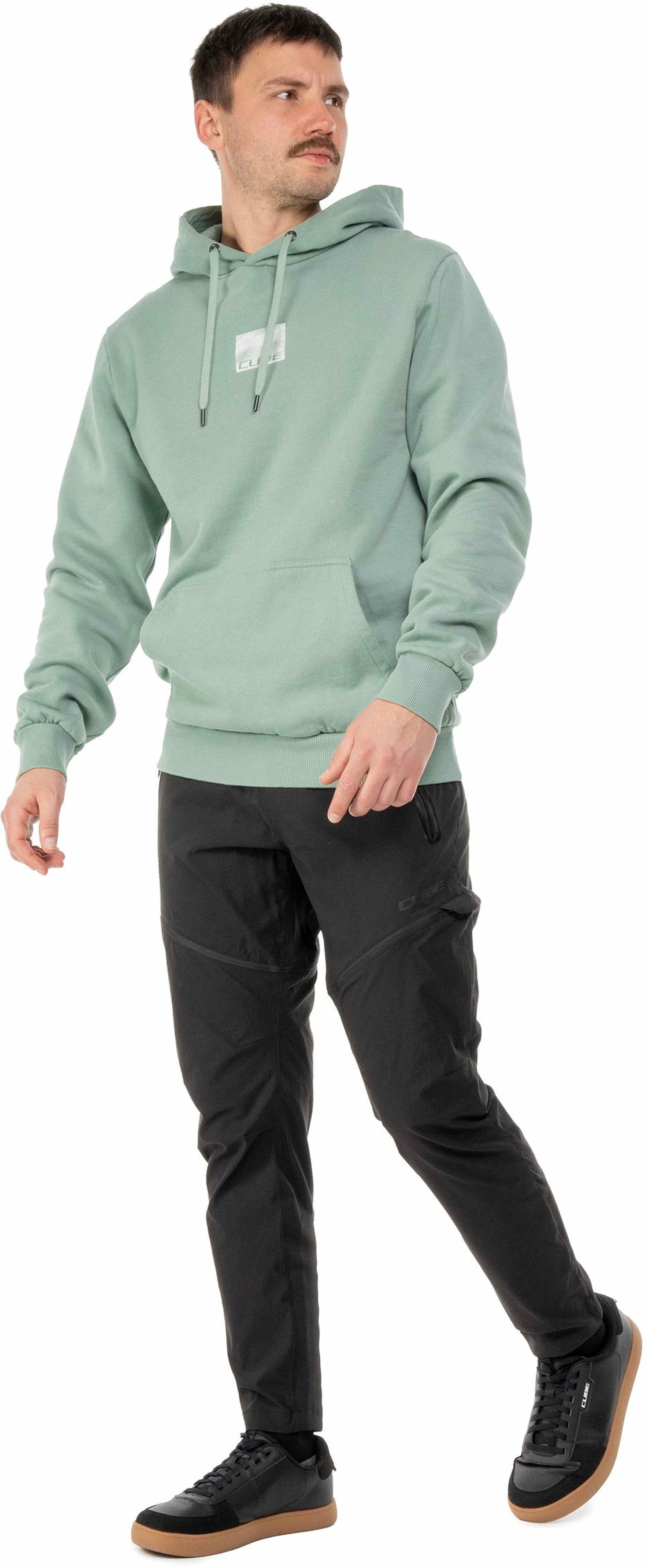 CUBE ORGANIC HOODIE GRID LIGHT GREEN - Image 3