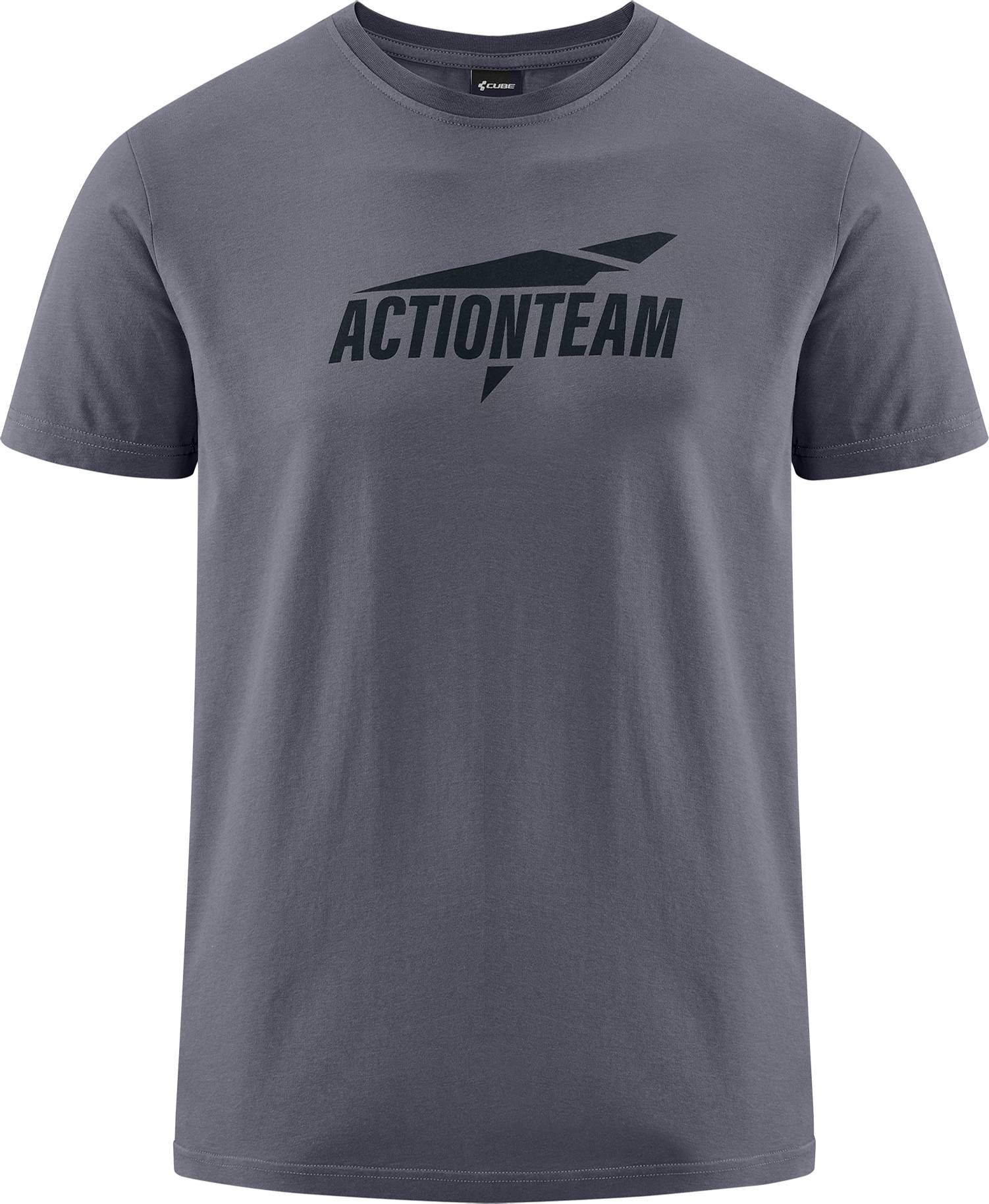 CUBE Organic T-Shirt Actionteam Gty Fit Grey/Black - Image 2