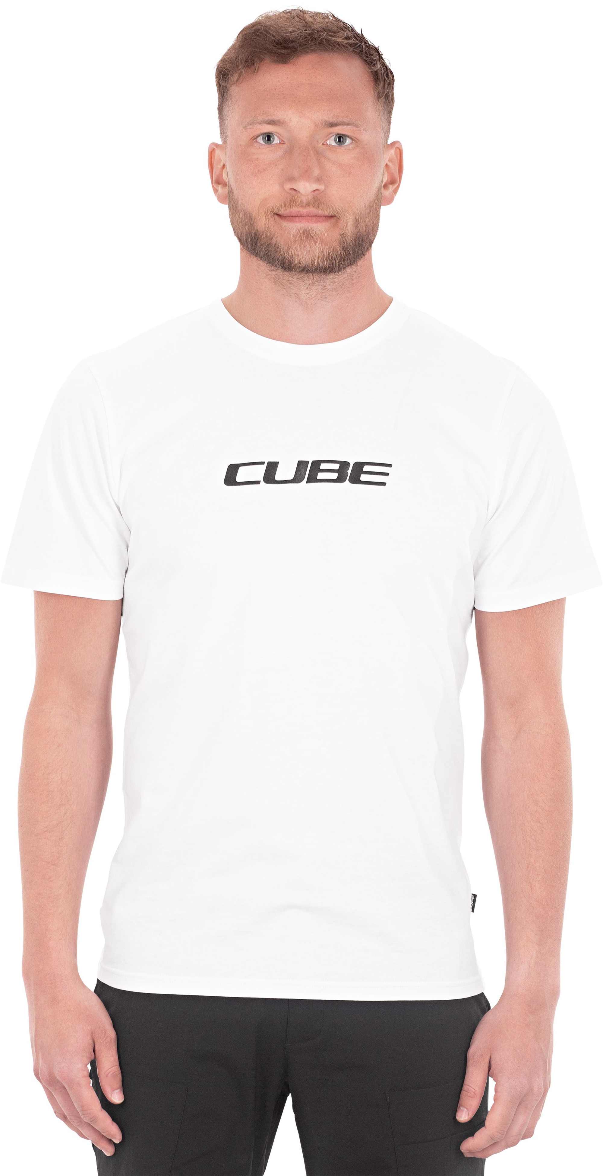 CUBE ORGANIC T-SHIRT CLASSIC LOGO WHITE/BLACK - Image 2